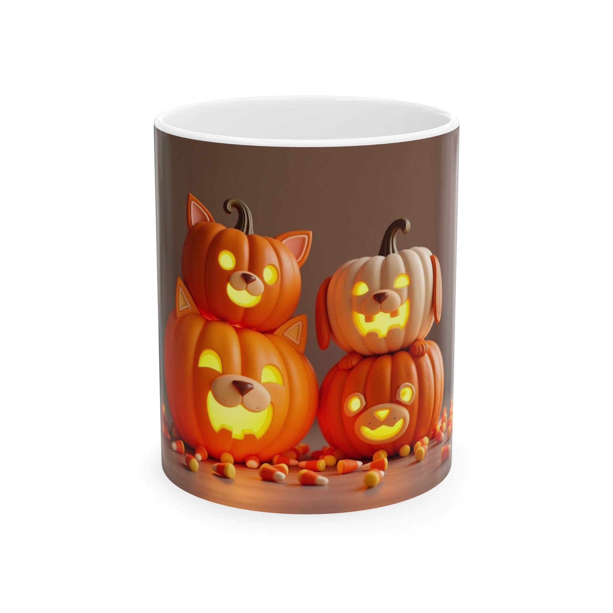 Festive Pumpkin Mugs, Halloween Coffee Cup, Cute Fall Drinkware, Pumpkin Lovers Gift, Cozy Autumn Mug