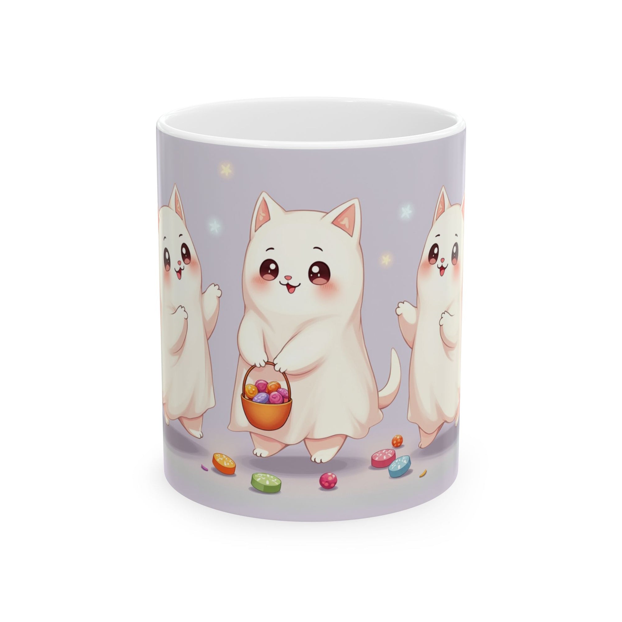 Cute Cat Ceramic Mug for Cat Lovers, Whimsical Coffee Cup, Gift for Pet Owners, Fun Home Decor, Tea Mug, Kawaii Mug