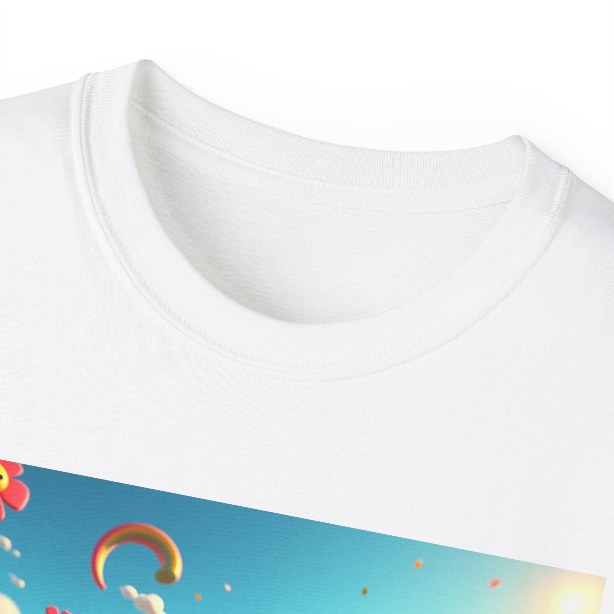 Colorful Fantasy Art Tee, Unisex Tee, Graphic T-Shirt, Fun Gift, Casual Wear, Summer Style, Festival Fashion