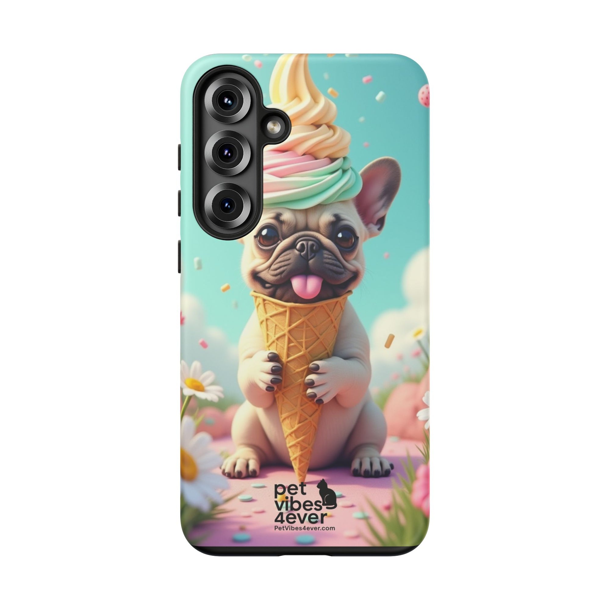 Cute Dog Phone Case, Pet Lover Gift, Tough iPhone/Android Cover, Dog Art, Fun Phone Accessory
