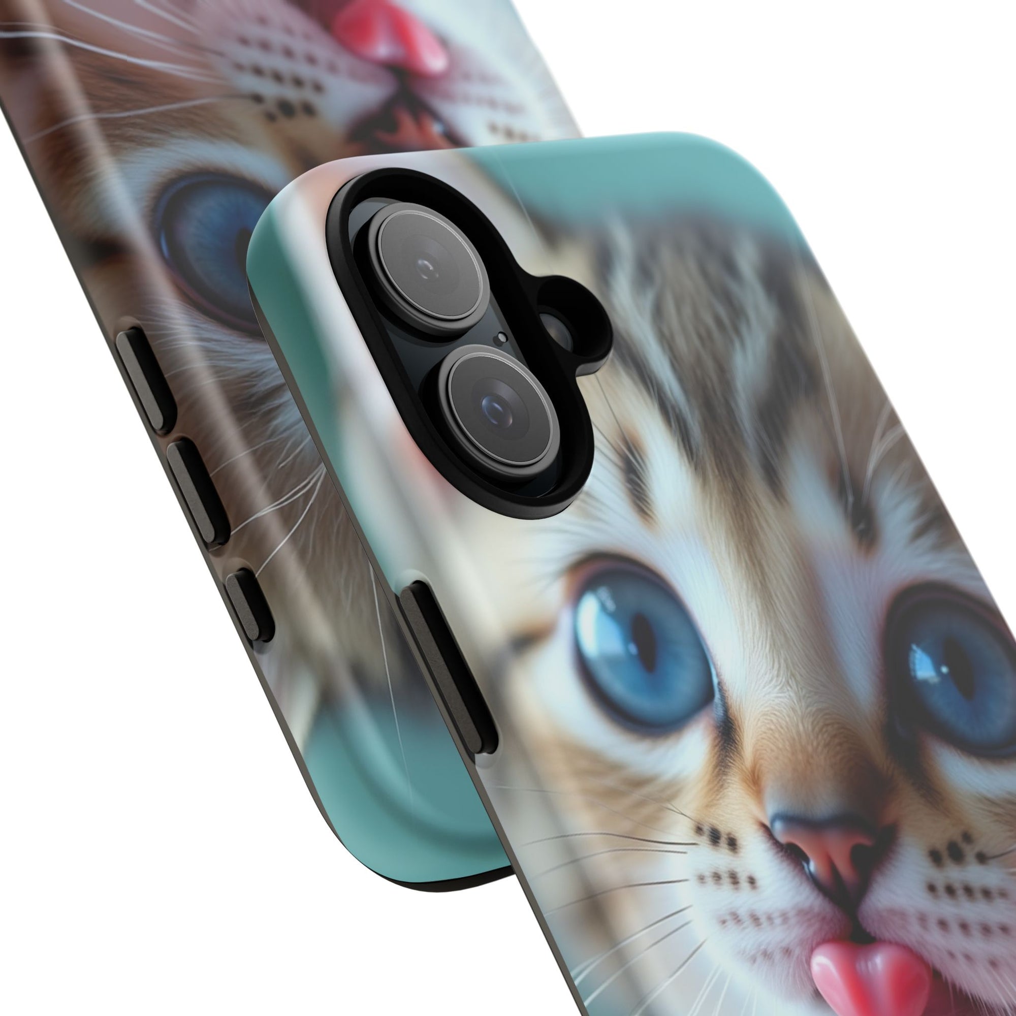 Cute Cat Phone Case, Pet Lover Gift, Funny Animal Protector, Cute Tech Accessories, Cat Mom Gift