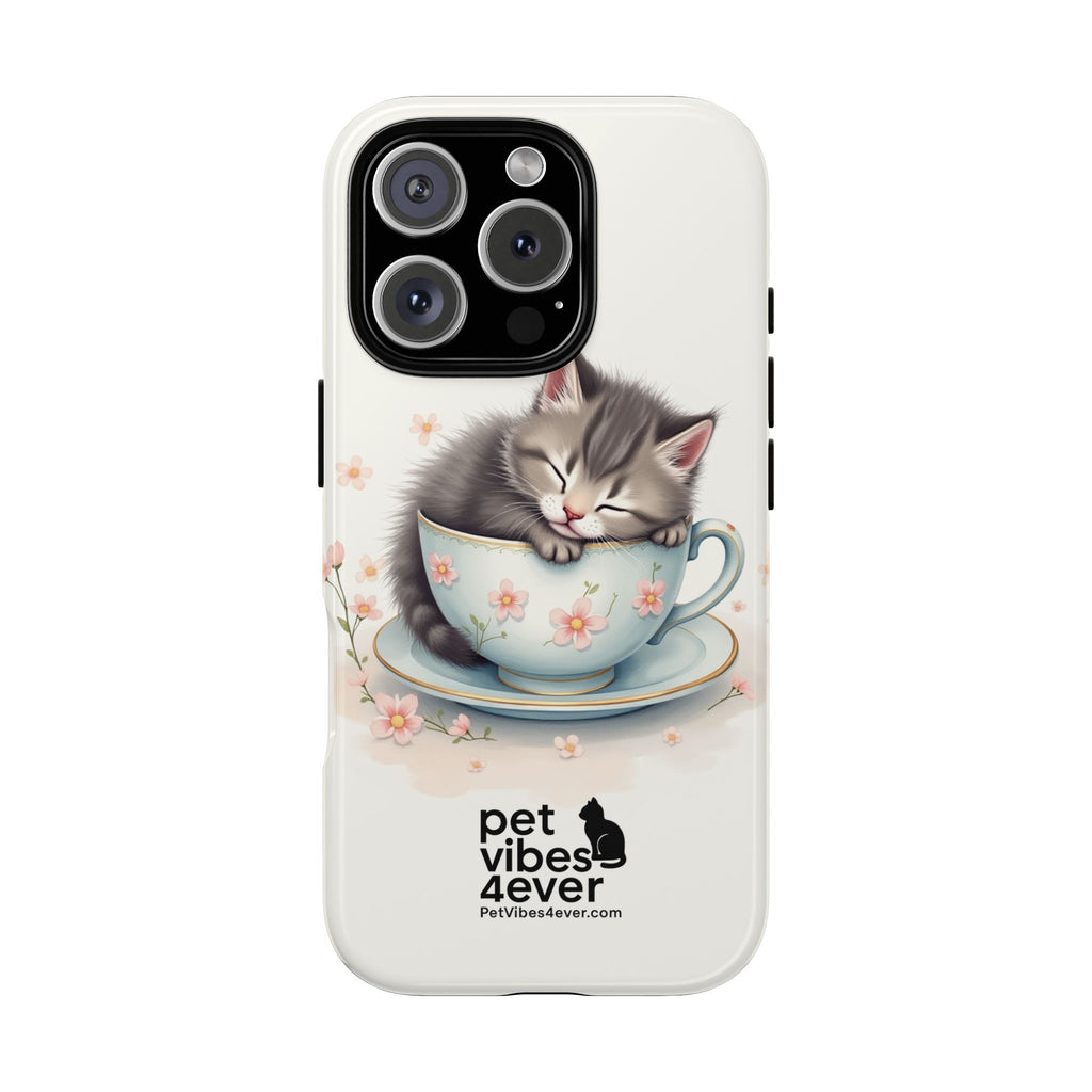 Cute Cat Phone Case - Tough Cases for Animal Lovers, Pet Gifts, Phone Accessories, Kitten Merchandise, Cute Cat Decor
