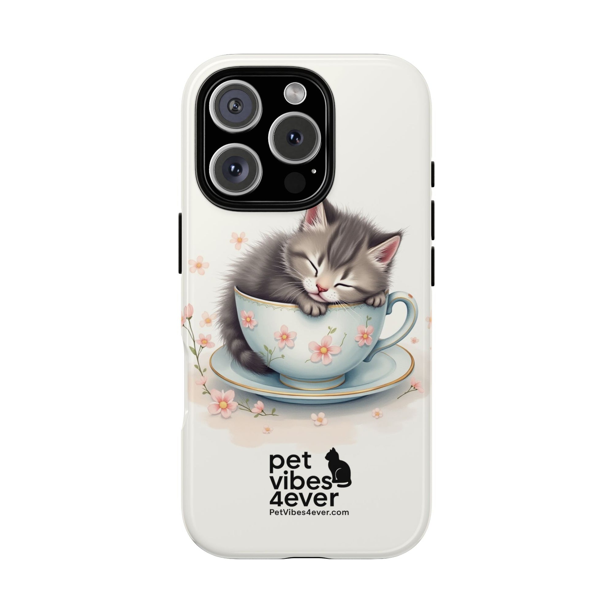 Cute Cat Phone Case - Tough Cases for Animal Lovers, Pet Gifts, Phone Accessories, Kitten Merchandise, Cute Cat Decor