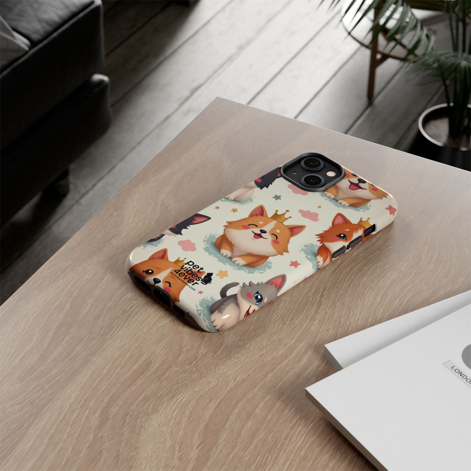 Cute Pet Phone Case, Dog Lover Accessory, Cat Phone Cover, Gift for Animal Lovers, Birthday Present, Pet Vibes Forever