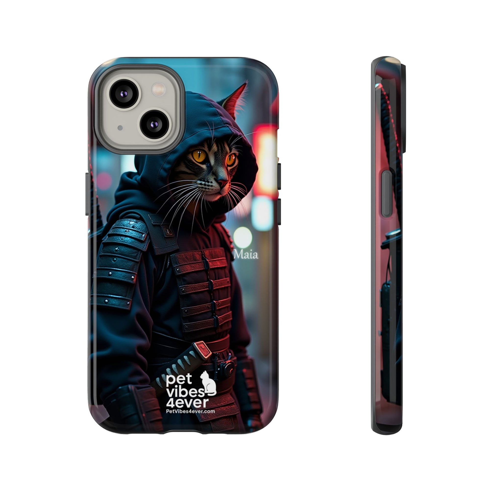 Tough Cases: Cool Cat Phone Case with 'Pet Vibes 4ever', Perfect for Cat Lovers, Unique Gift for Pet Enthusiasts, Fun Phone Accessory, [...]