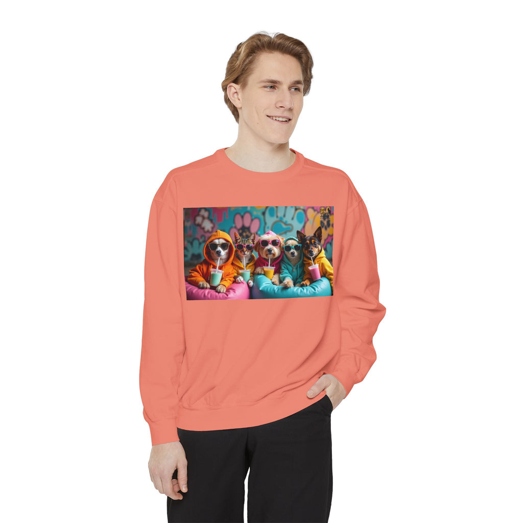 Colorful Dog Lovers Unisex Sweatshirt, Cozy Apparel for Pet Owners, Gift for Dog Lovers, Cute Animal Sweatshirt, Fun Casual Wear