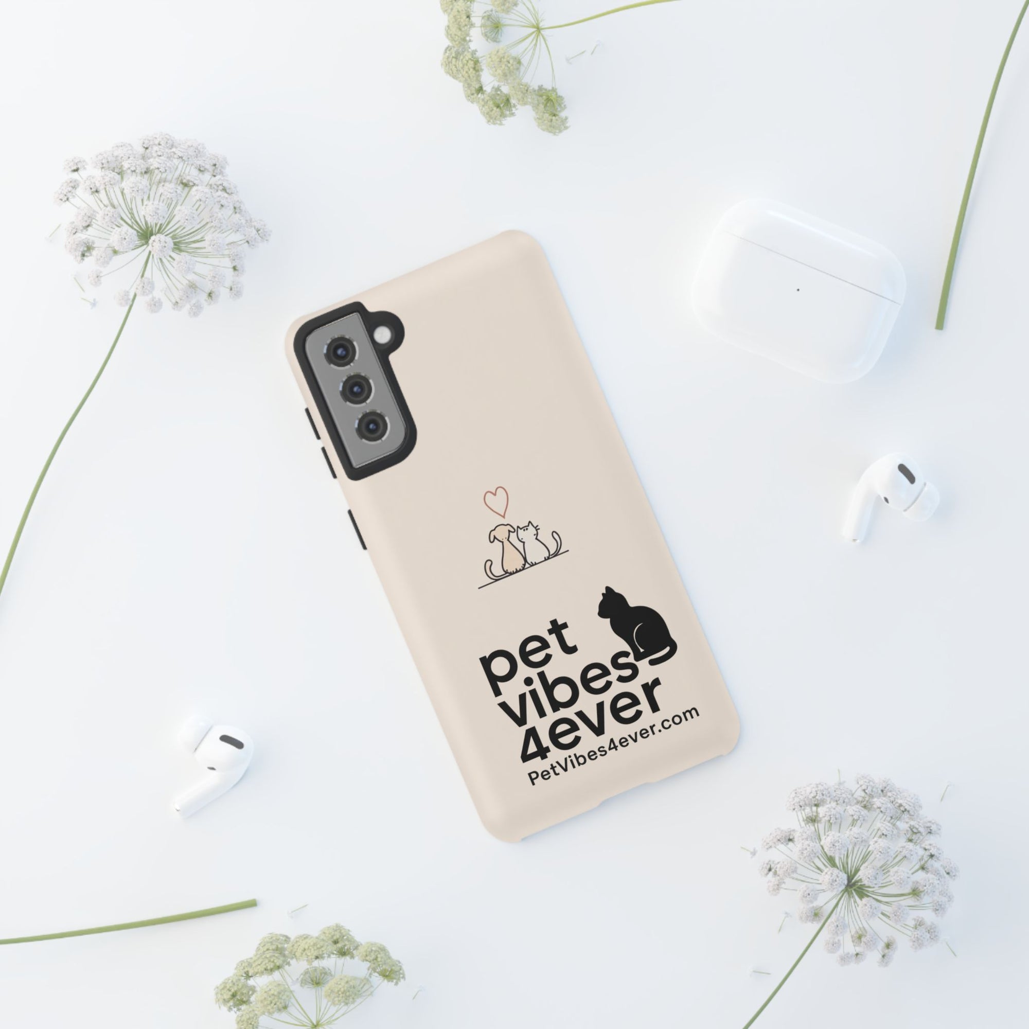 Cute Cat Phone Case - Pet Lovers Gift, Tough Cases, Customizable, Animal Lover, Cat Mom/Dad, Funny Cat Merchandise