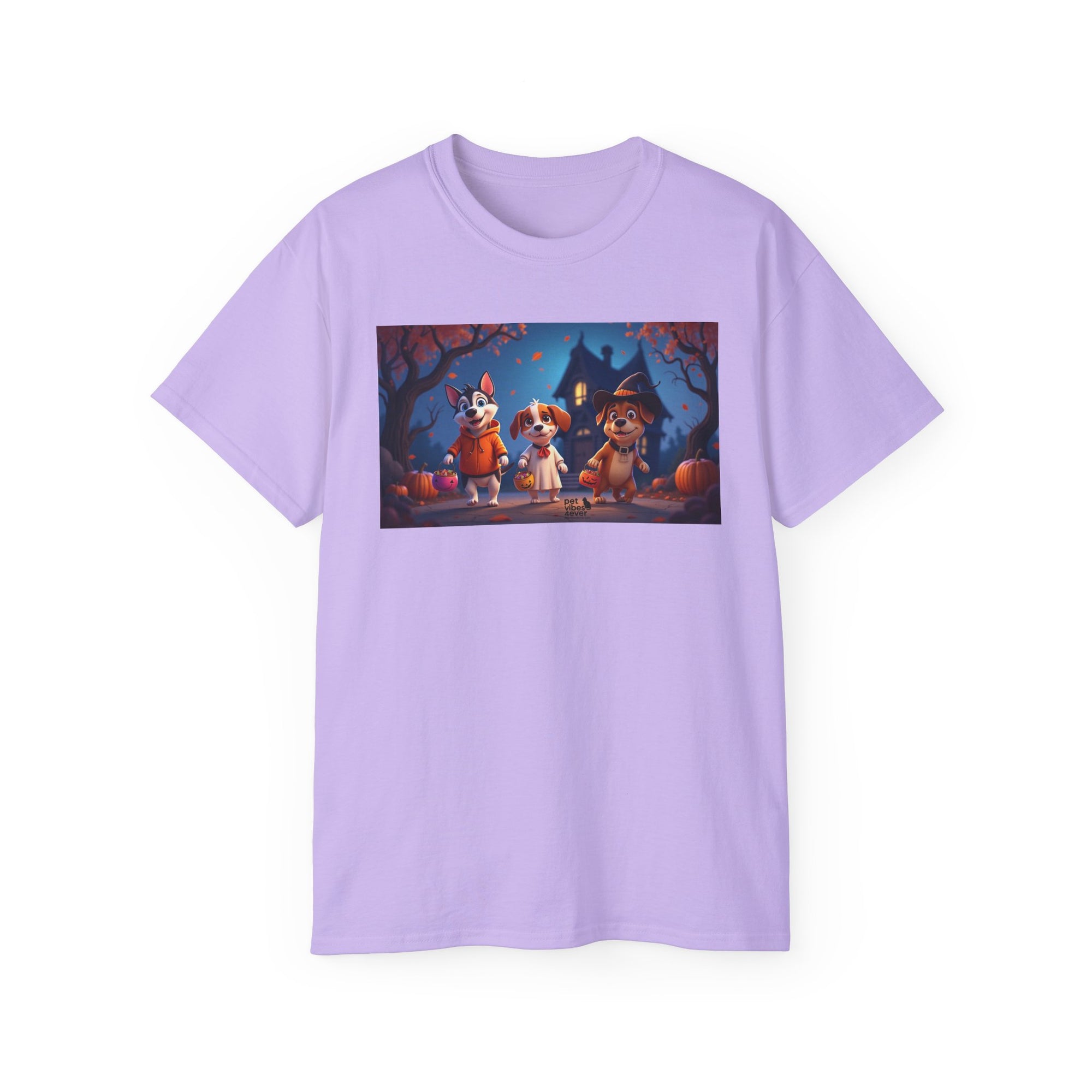 Whimsical Halloween Animal Tee, Unisex Cotton Shirt, Cute Graphic Tee, Fall Festival Apparel, Spooky Season Gift