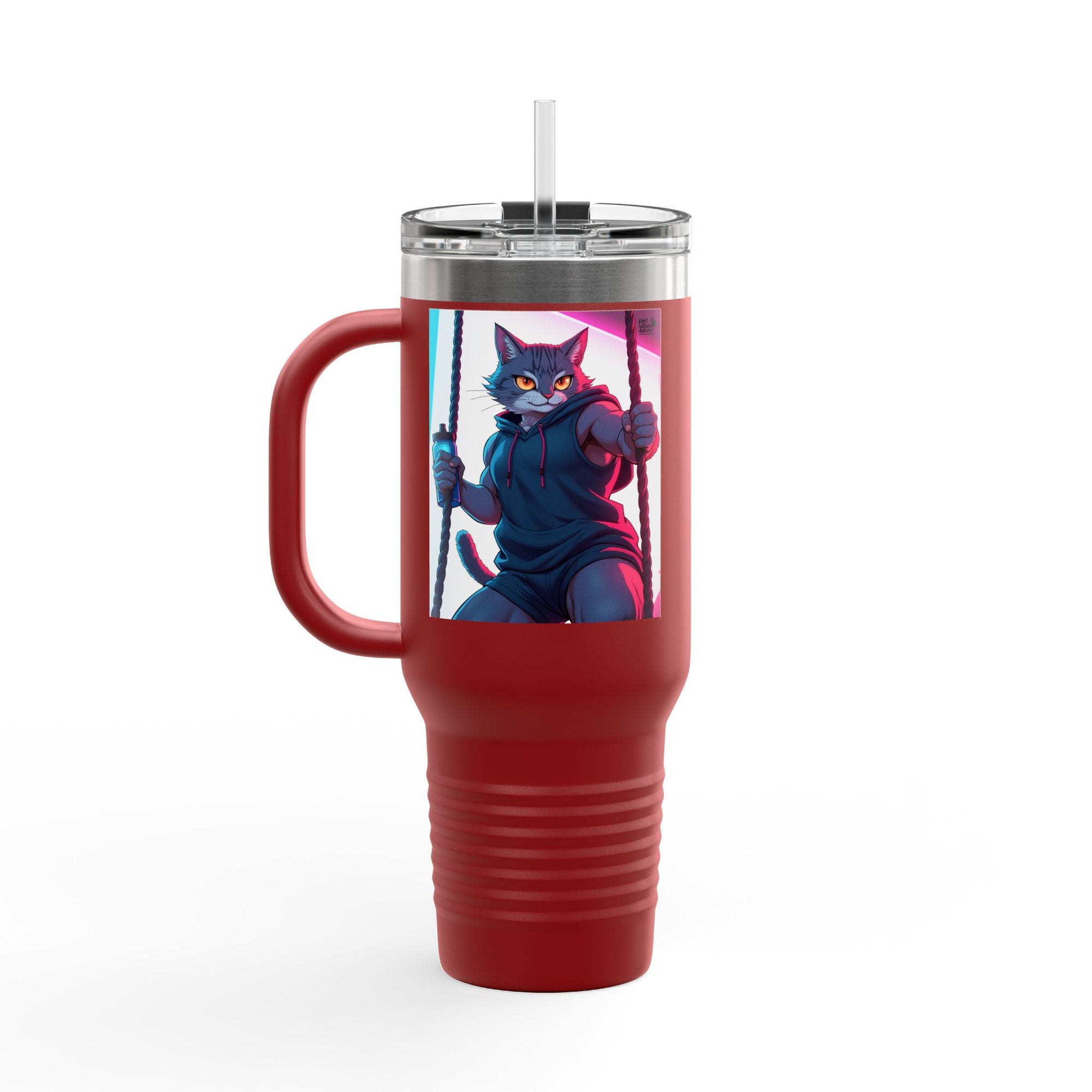 Pet Vibes Insulated Travel Mug | 40oz Coffee Cup for Animal Lovers | Personalized Gift | Eco-Friendly Drinkware | Travel Accessory | [...]