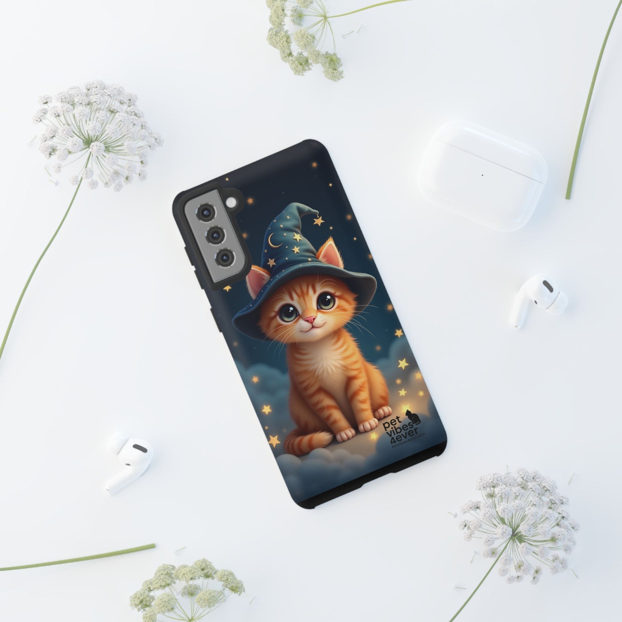 Cat-Themed Phone Case, Magical Cat Case, Pet Lover Gift, Cute Animal Accessories, Birthday Present For Cat Owners
