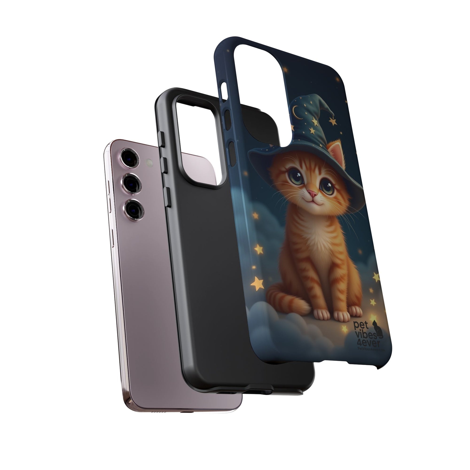 Cat-Themed Phone Case, Magical Cat Case, Pet Lover Gift, Cute Animal Accessories, Birthday Present For Cat Owners