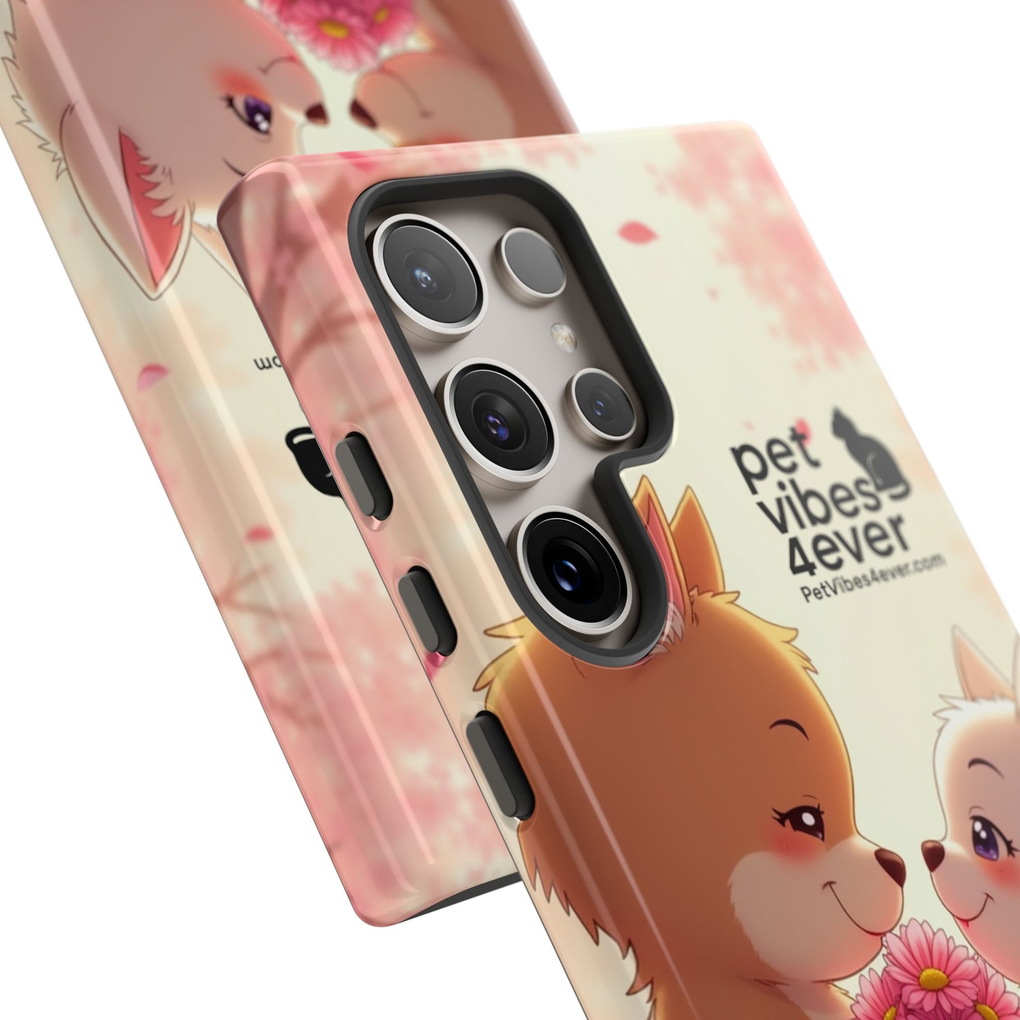 Cute Pet Themed Phone Case, Animal Lovers Gift, Valentine's Day, Cute Phone Cover, Pet Vibes Forever