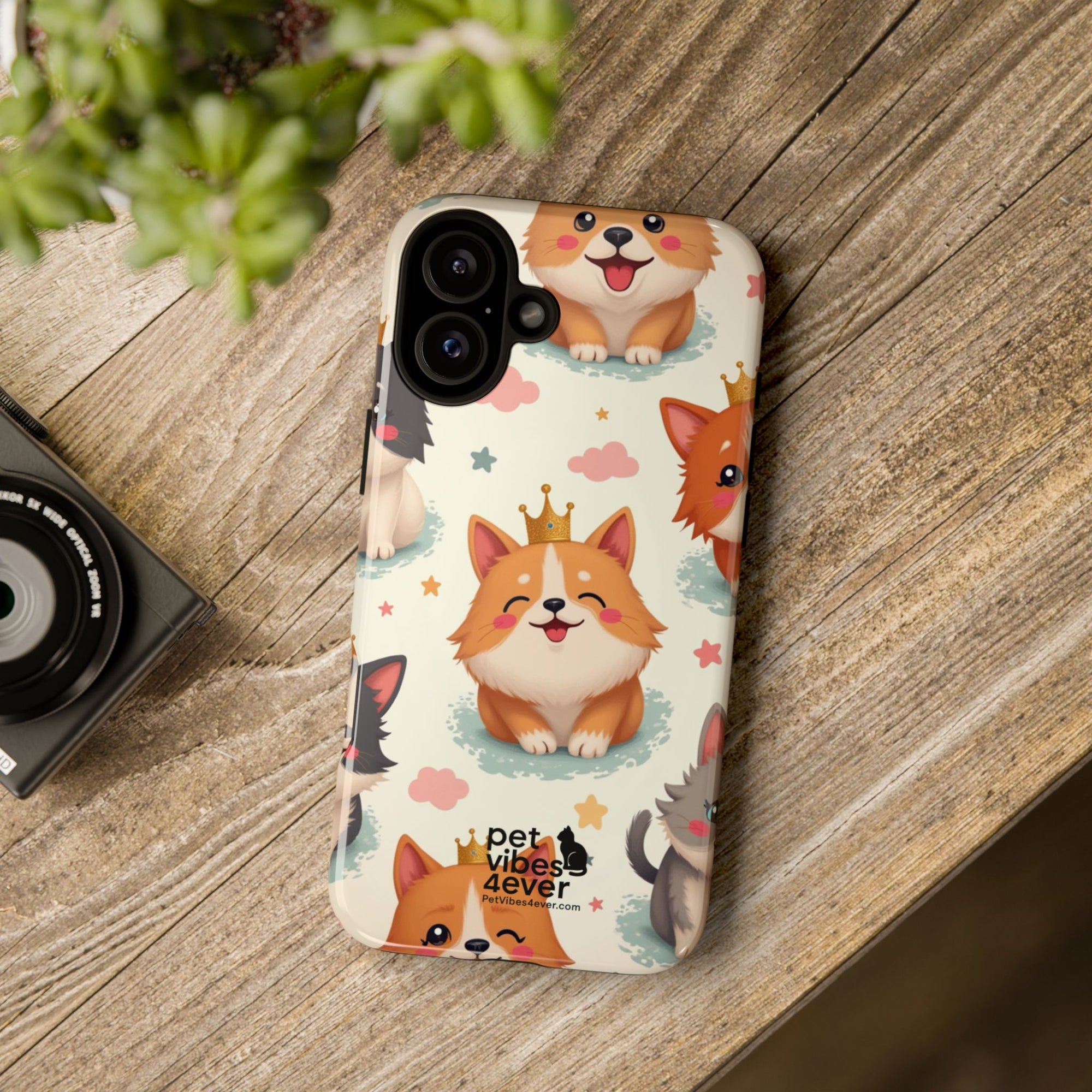 Cute Pet Phone Case, Dog Lover Accessory, Cat Phone Cover, Gift for Animal Lovers, Birthday Present, Pet Vibes Forever