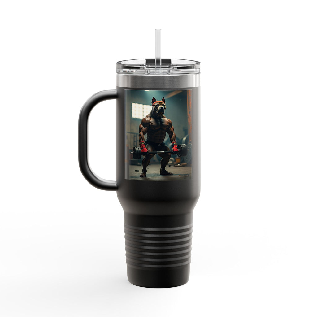 Insulated Travel Mug, Pet Lover's 40oz Coffee Tumbler, Perfect for Hot Drinks, Gifts for Cat Owners, Travel Companion, Pet Vibes 4ever