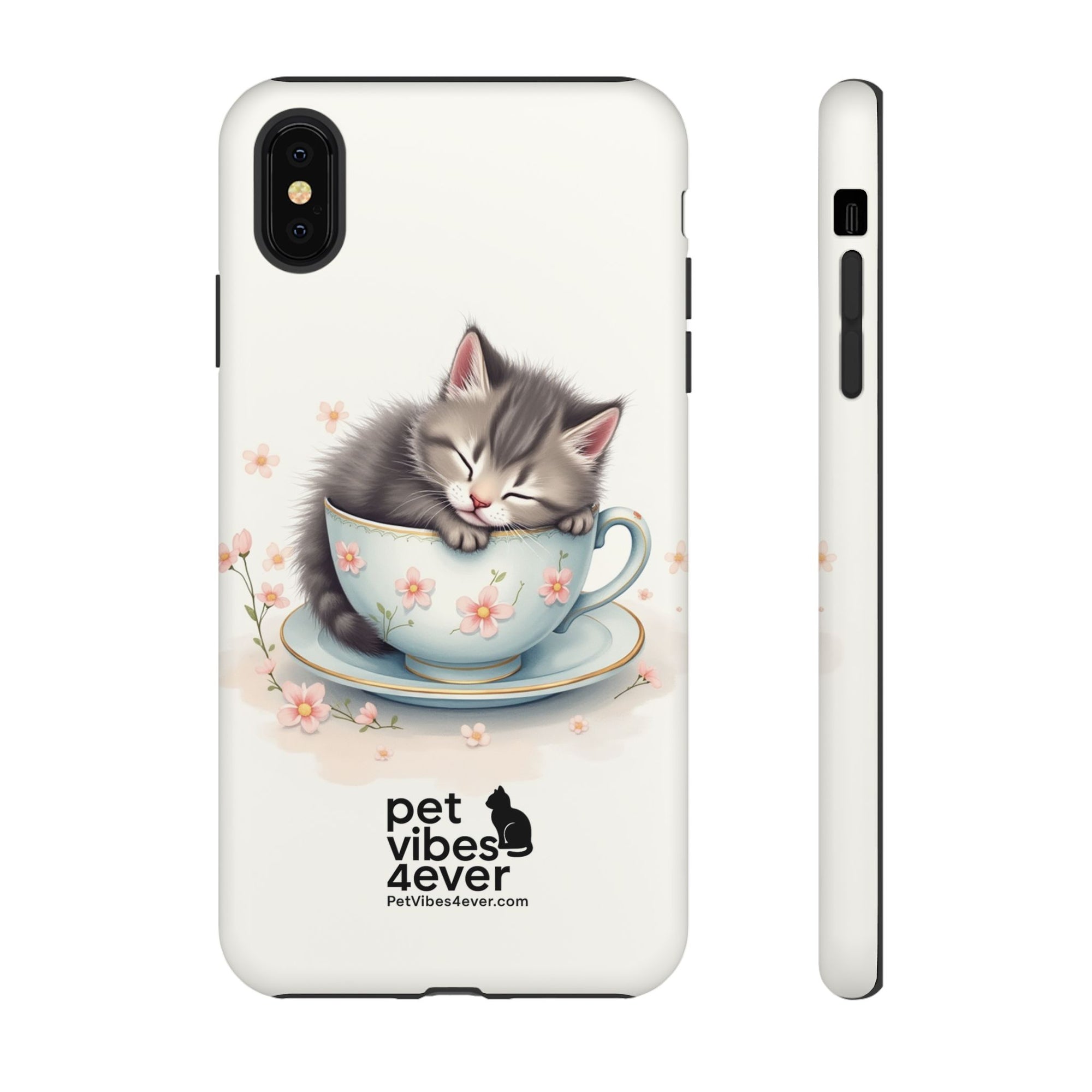 Cute Cat Phone Case - Tough Cases for Animal Lovers, Pet Gifts, Phone Accessories, Kitten Merchandise, Cute Cat Decor