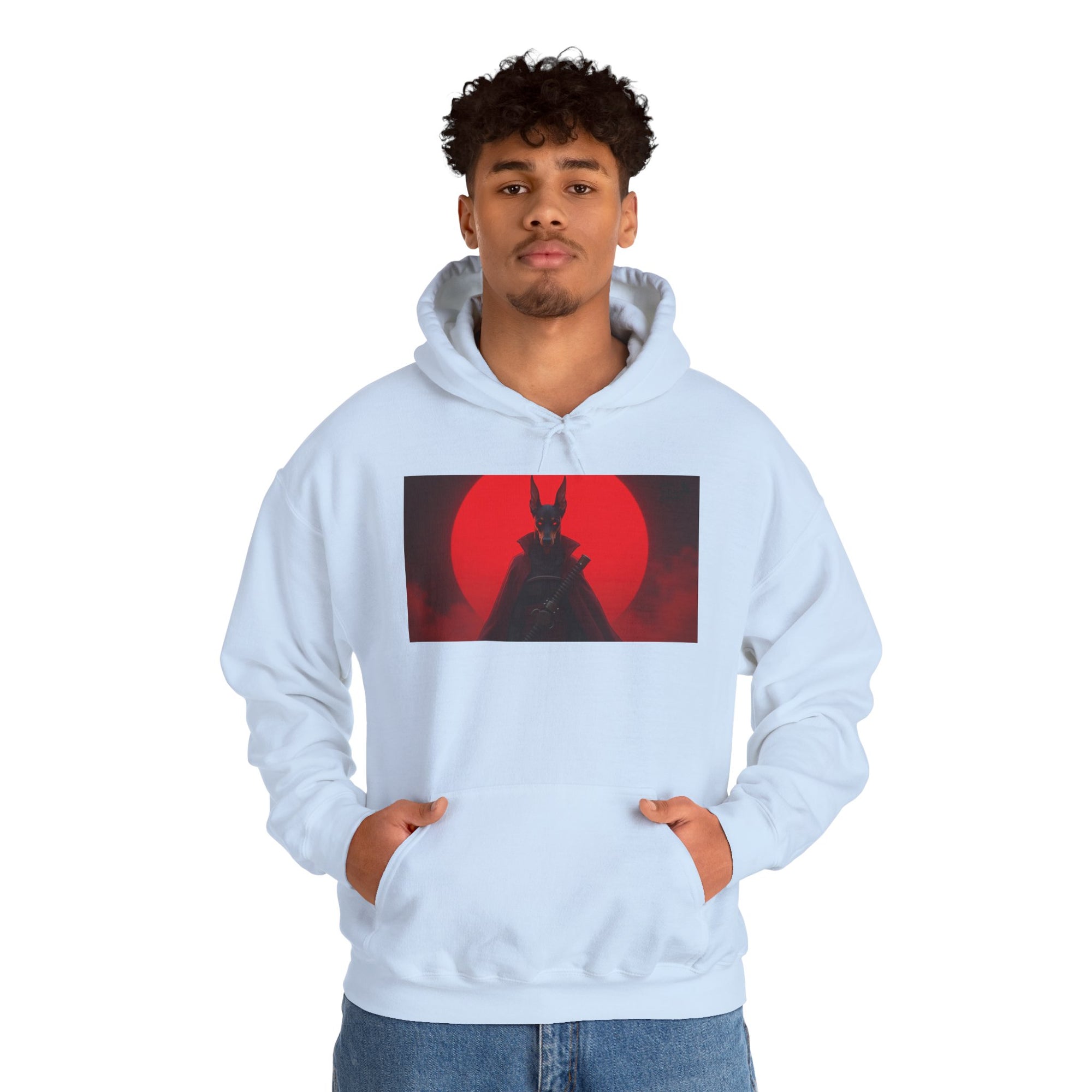 Red Sun Graphic Hoodie for Fans, Perfect for Cozy Days, Gifting, Festivals, and Casual Outings.