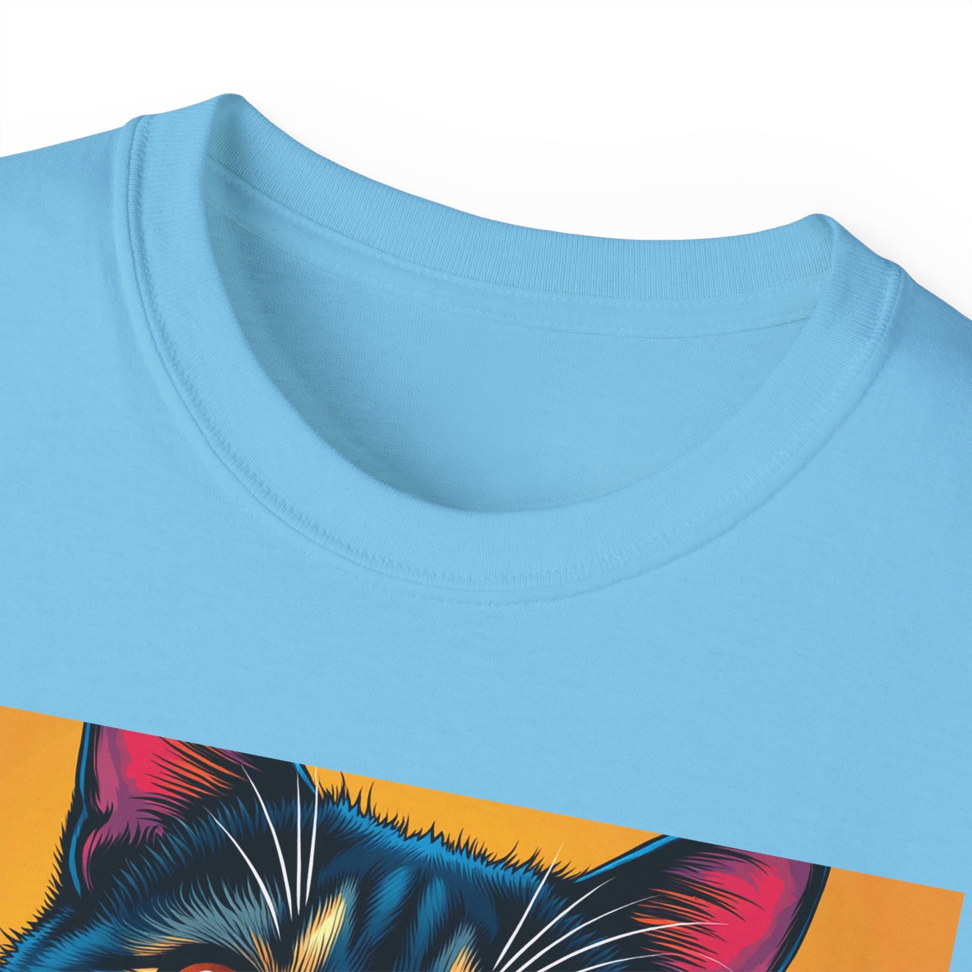 Whimsical Cat Art Tee, Funny Cat Lover Shirt, Gift for Cat Owners, Unique Pet Theme Apparel, Cozy Everyday Wear, Birthday Gift