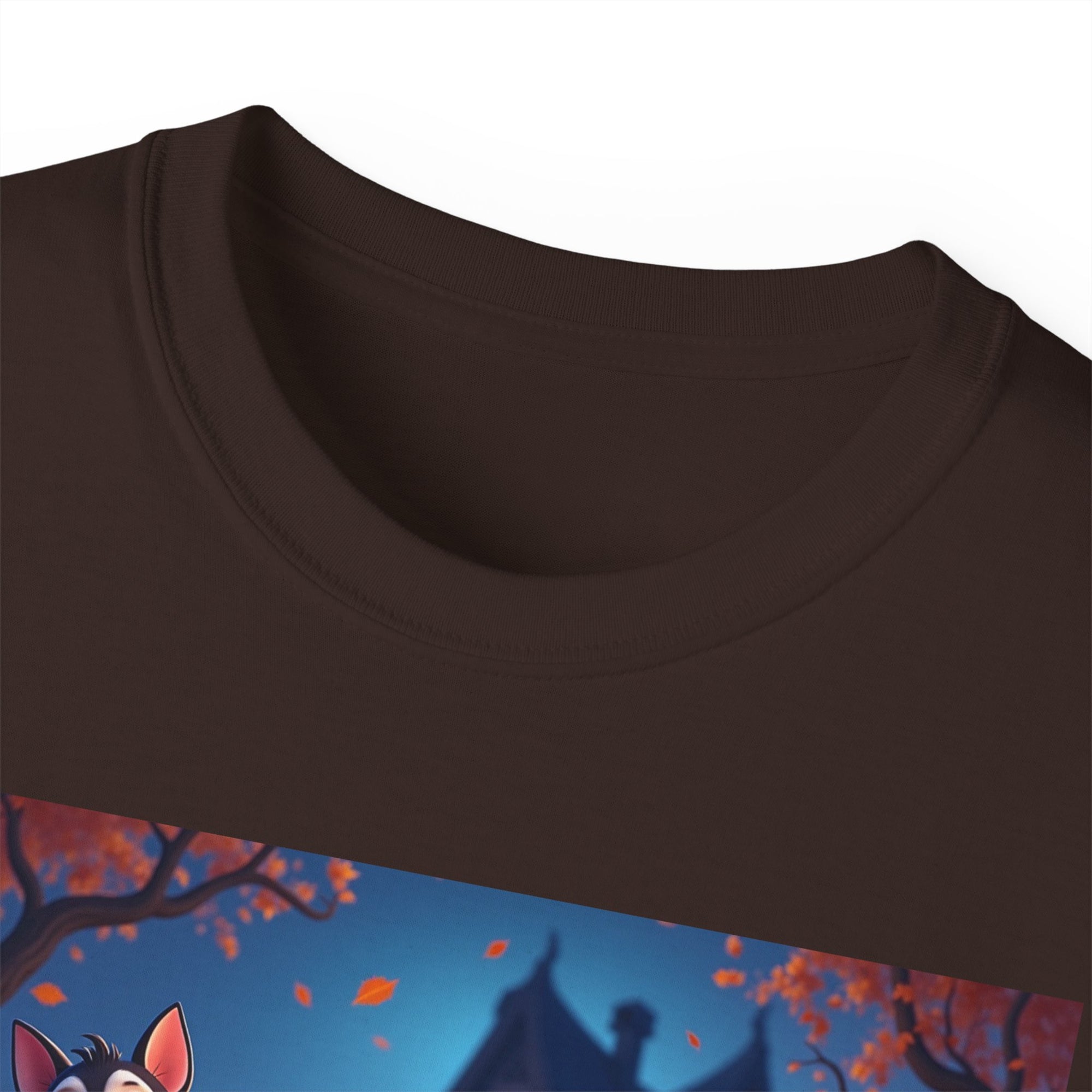 Whimsical Halloween Animal Tee, Unisex Cotton Shirt, Cute Graphic Tee, Fall Festival Apparel, Spooky Season Gift
