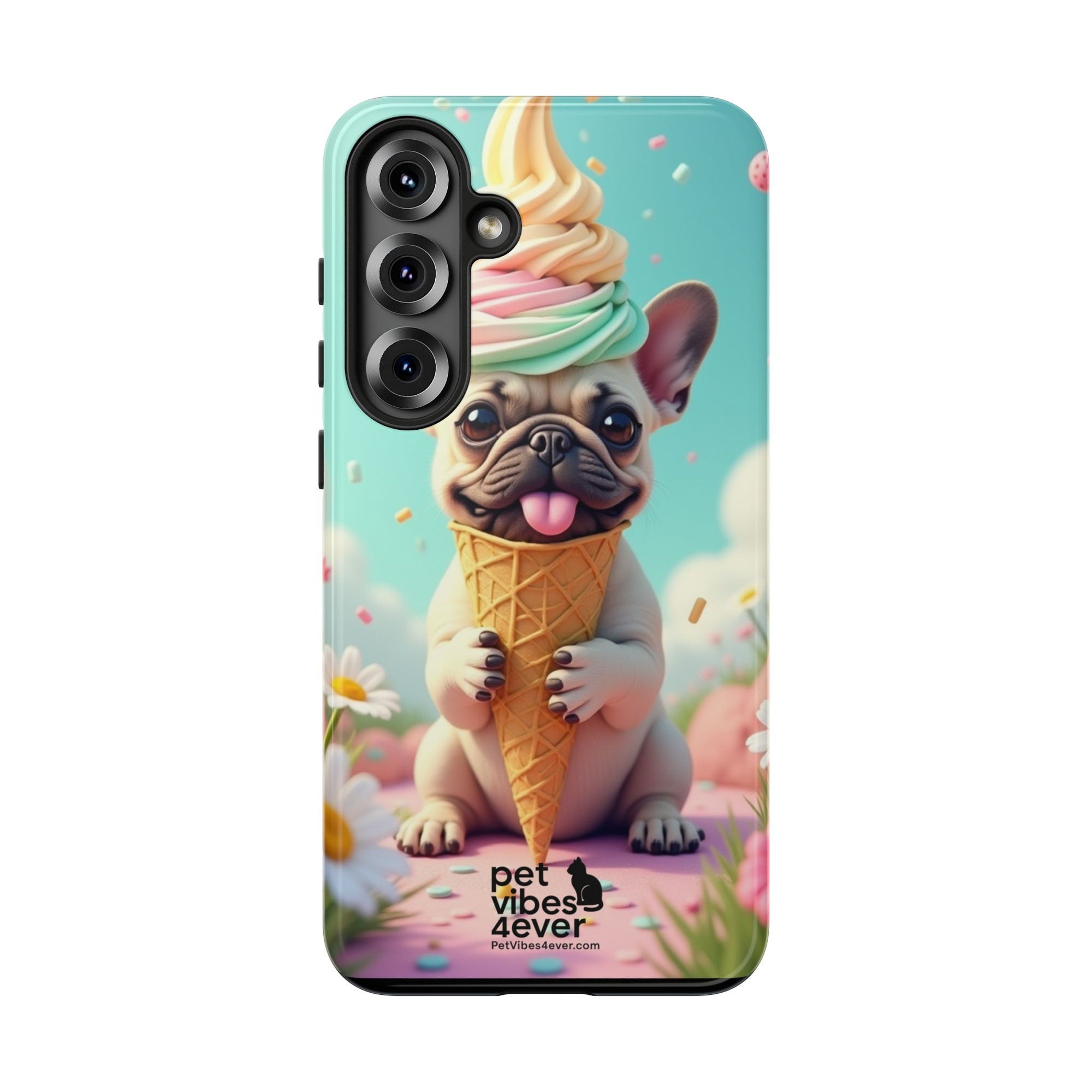 Cute Dog Phone Case, Pet Lover Gift, Tough iPhone/Android Cover, Dog Art, Fun Phone Accessory
