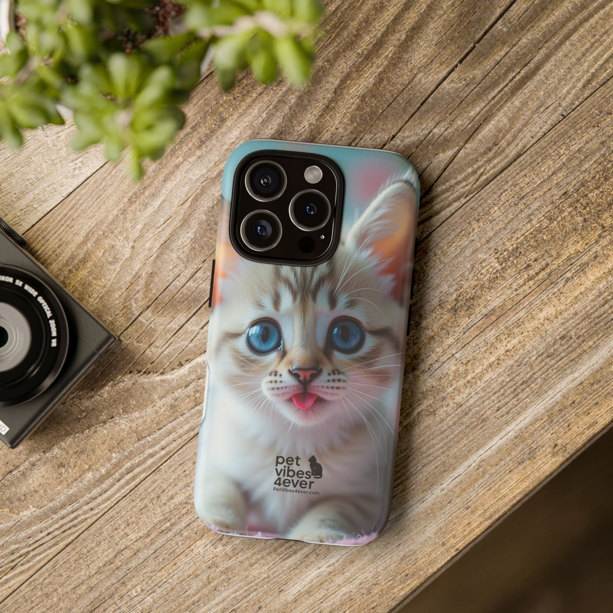 Cute Cat Phone Case, Pet Lover Gift, Unique Phone Cover, Animal Design Accessory, Fun Pet Vibes, Kitty Protection Shell