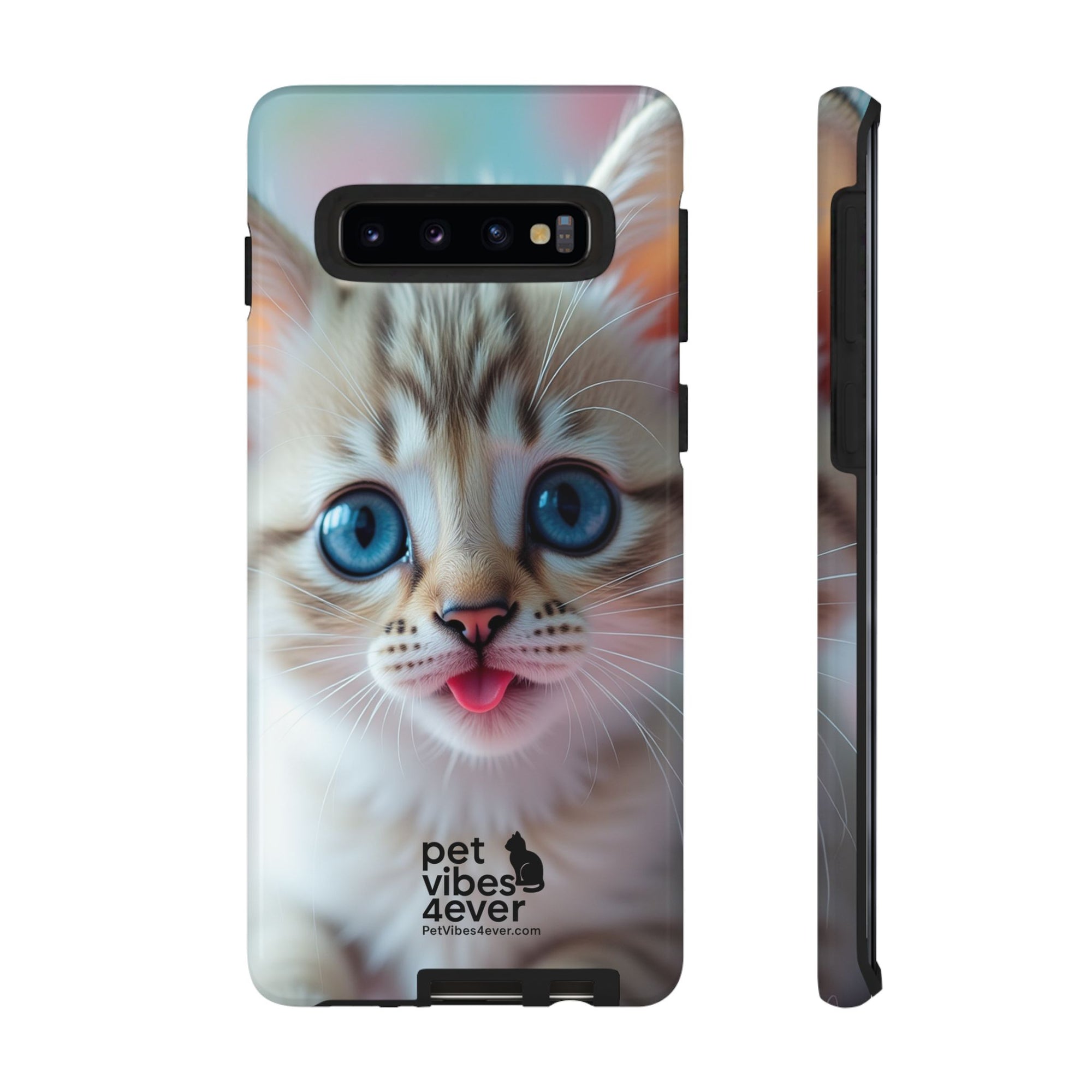 Cute Cat Phone Case with Pet Vibes, Perfect Gift for Cat Lovers, Fun Tech Accessories for Birthdays, Animal Lovers, Kawaii Style