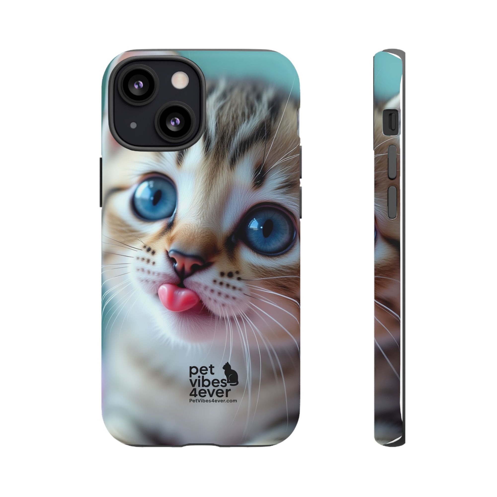 Cute Cat Phone Case, Pet Lover Gift, Funny Animal Protector, Cute Tech Accessories, Cat Mom Gift