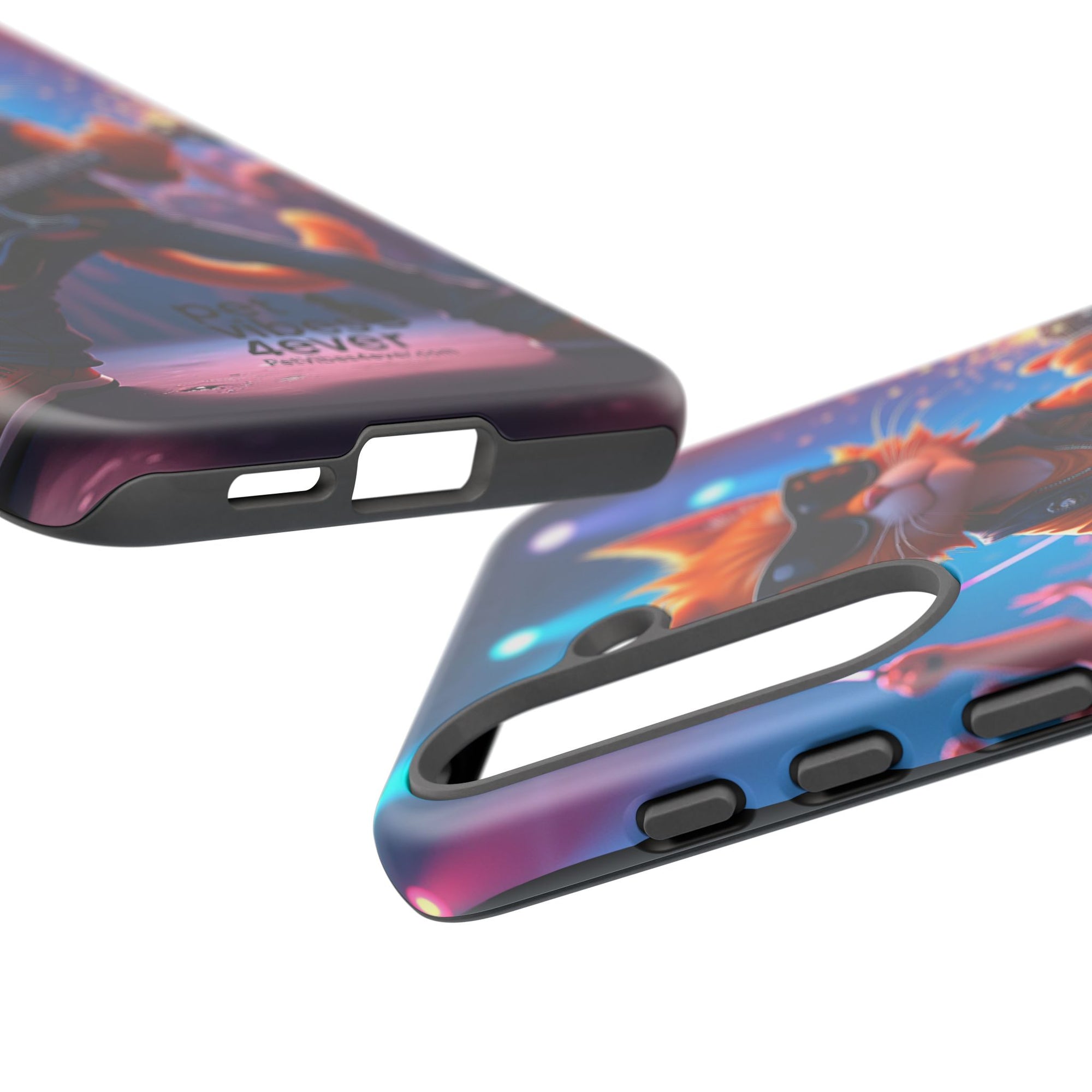 Guitar Cat Phone Case | Fun Pet Vibes | Unique Gift for Cat Lovers, Music Fans, Pet Owners, Birthday, Holidays, Personal Use