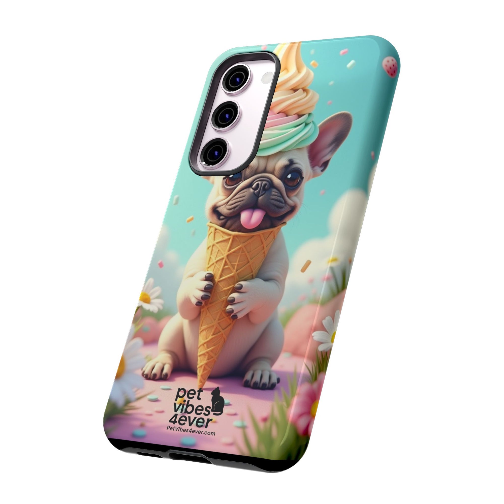 Cute Dog Phone Case, Pet Lover Gift, Tough iPhone/Android Cover, Dog Art, Fun Phone Accessory