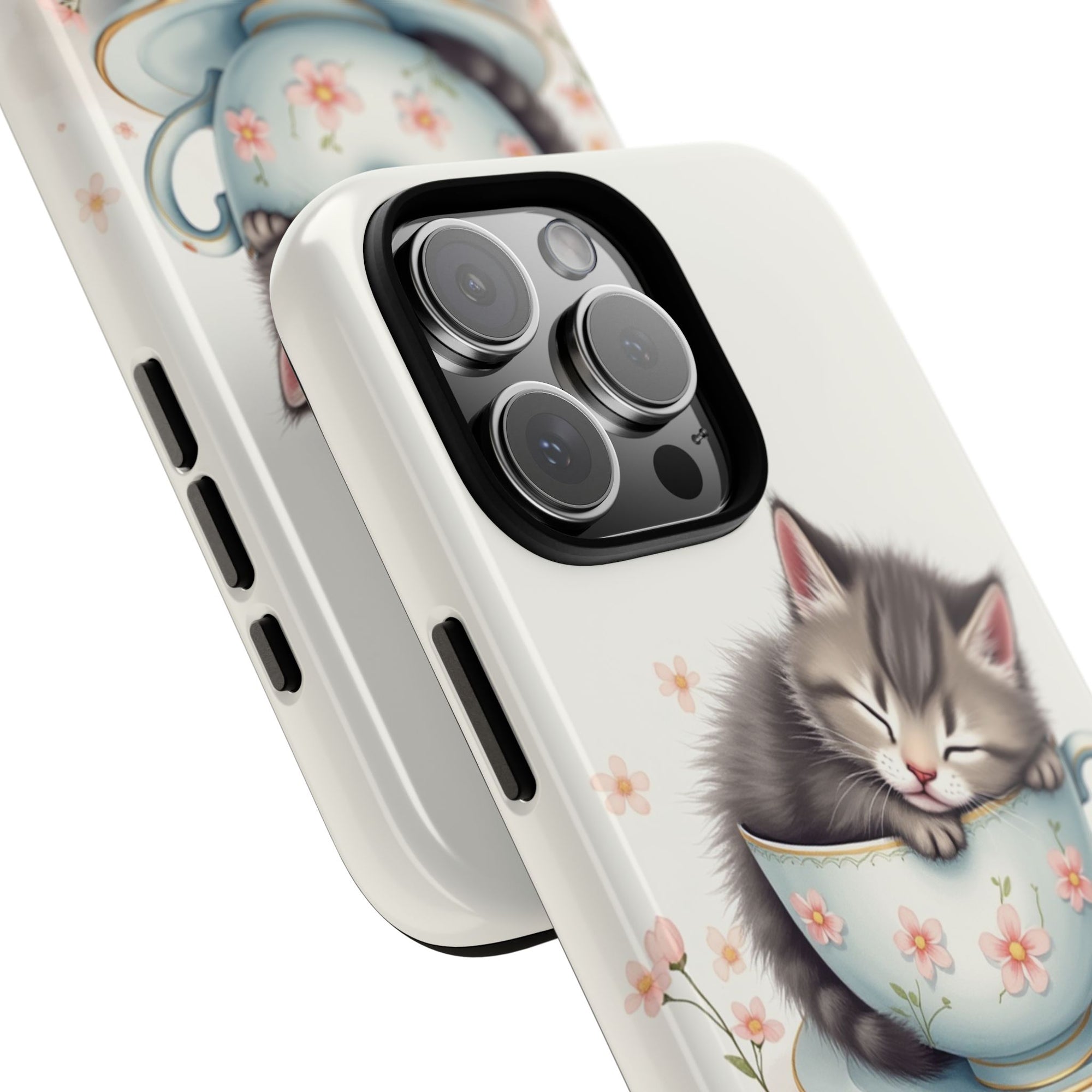 Cute Cat Phone Case - Tough Cases for Animal Lovers, Pet Gifts, Phone Accessories, Kitten Merchandise, Cute Cat Decor