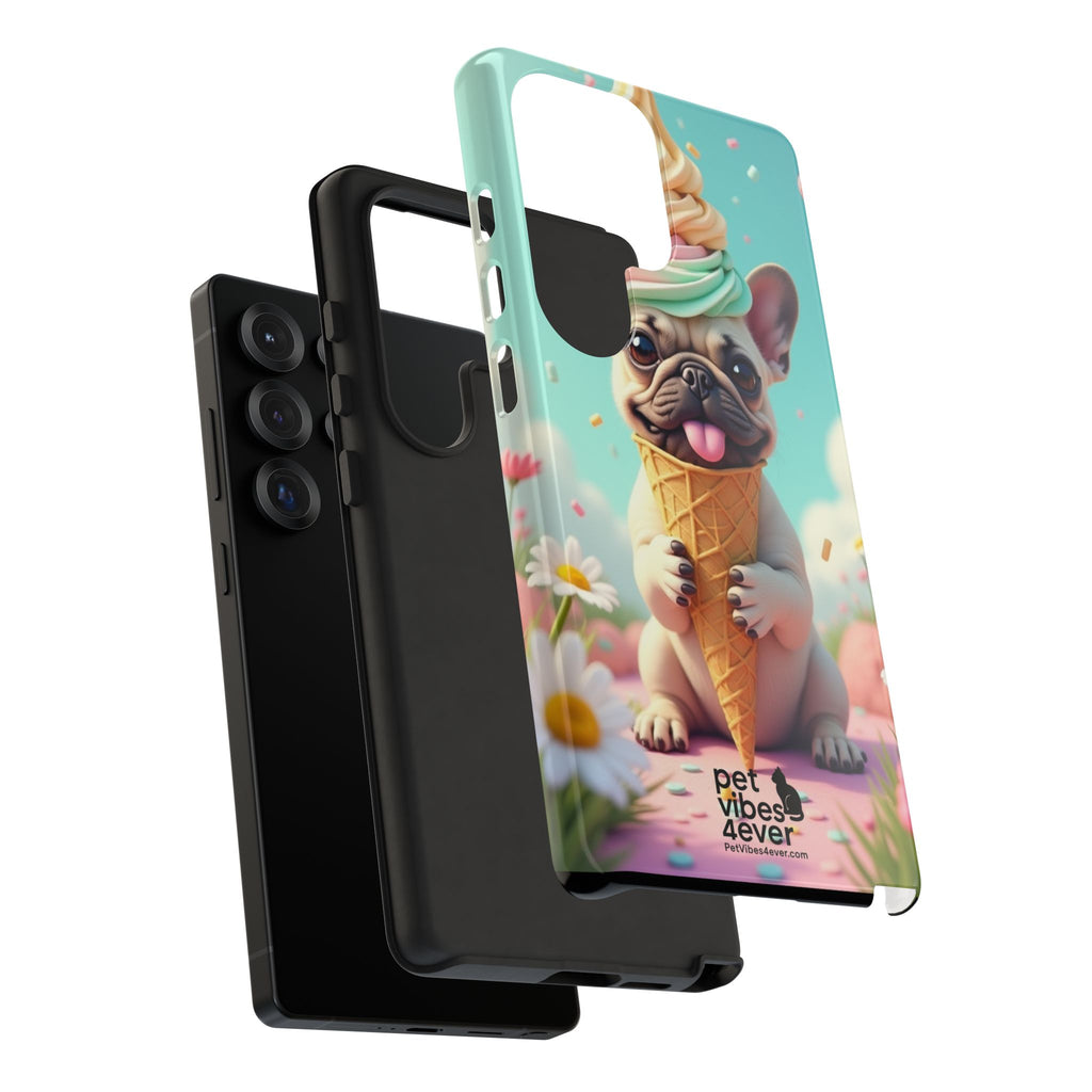 Cute Dog Phone Case, Pet Lover Gift, Tough iPhone/Android Cover, Dog Art, Fun Phone Accessory