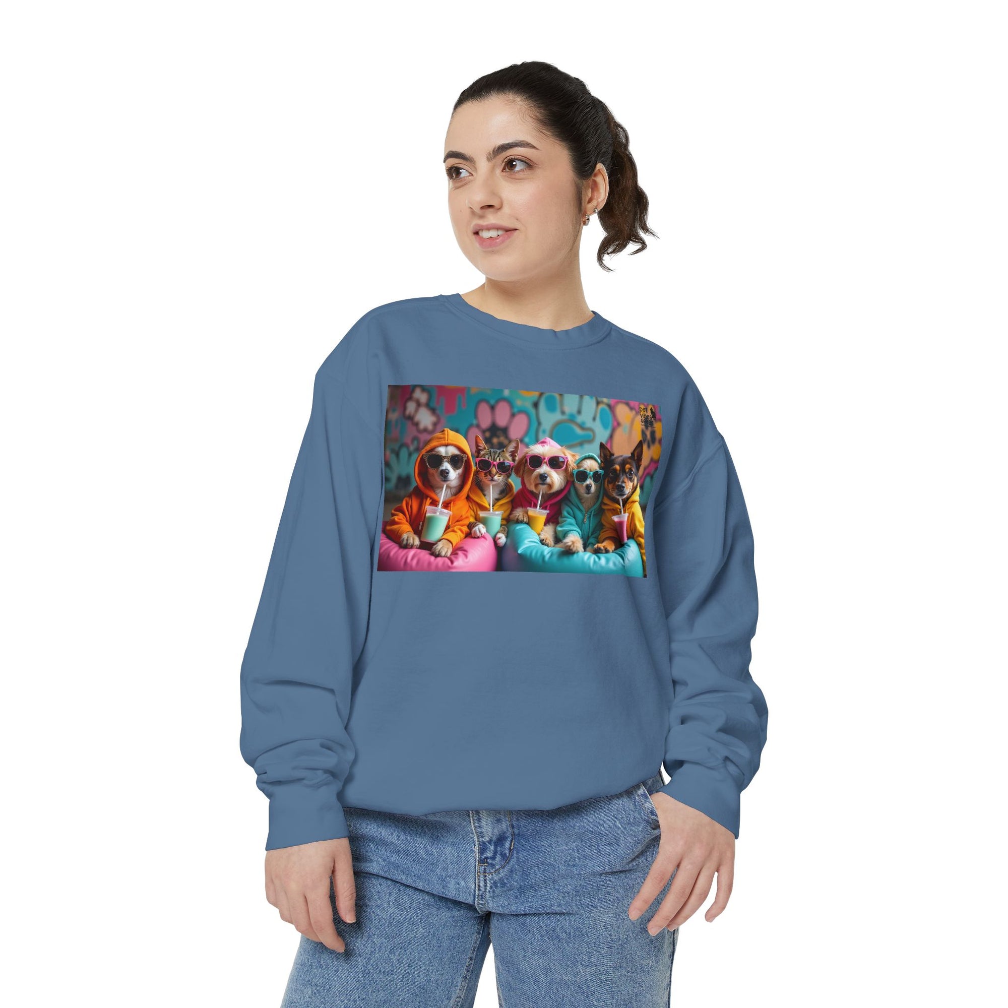 Colorful Dog Lovers Unisex Sweatshirt, Cozy Apparel for Pet Owners, Gift for Dog Lovers, Cute Animal Sweatshirt, Fun Casual Wear