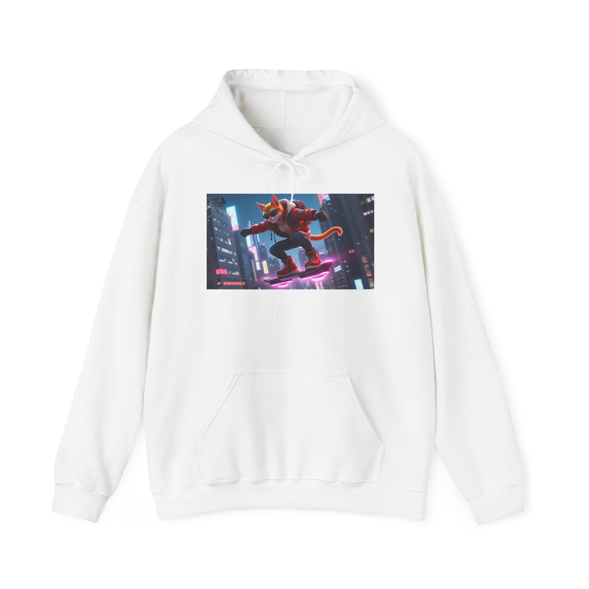 Urban Jungle Unisex Hoodie - Retro Neon Design, Streetwear Sweatshirt, Perfect for Teens, Gift for Video Game Lovers, Cozy Layering