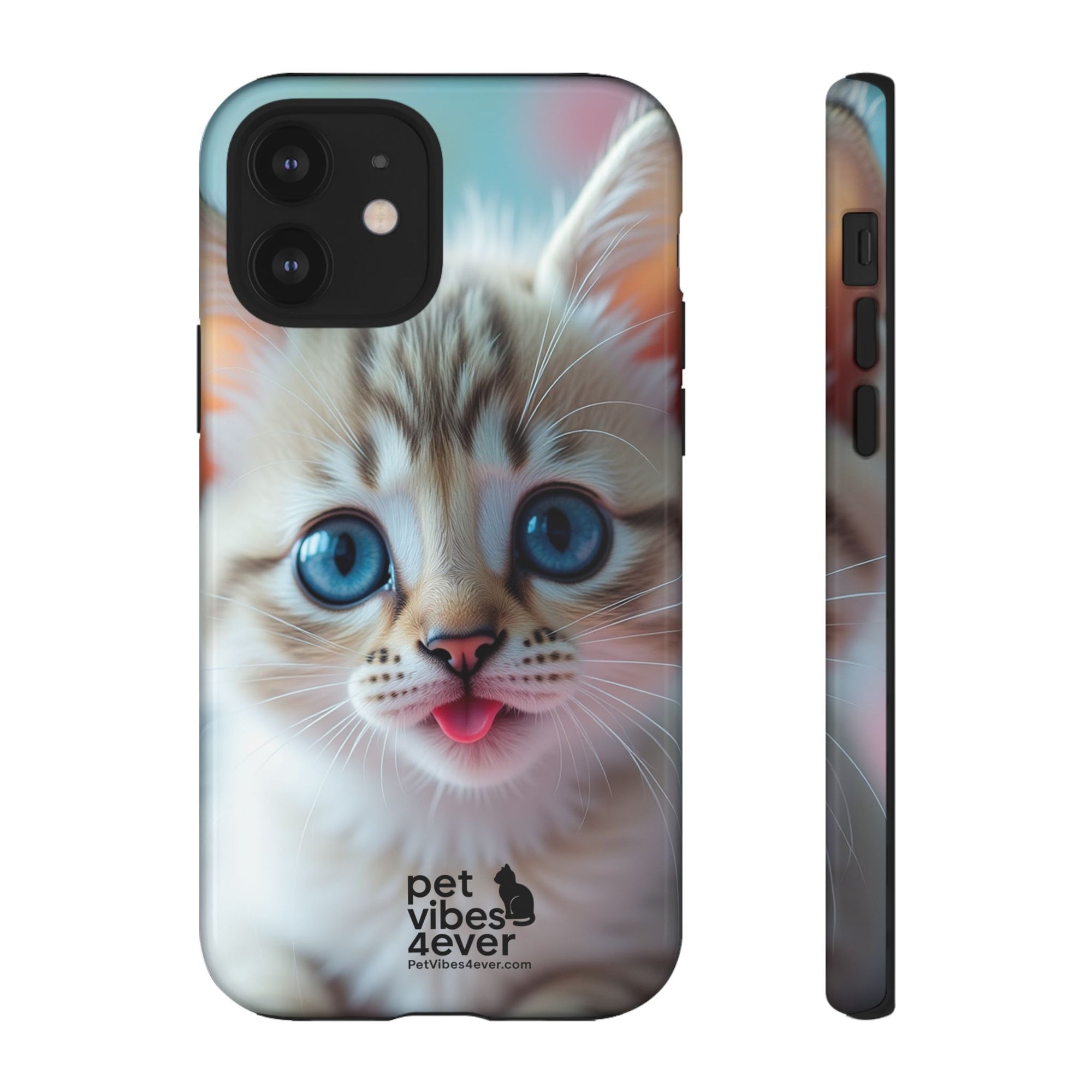 Cute Cat Phone Case, Pet Lover Gift, Unique Phone Cover, Animal Design Accessory, Fun Pet Vibes, Kitty Protection Shell