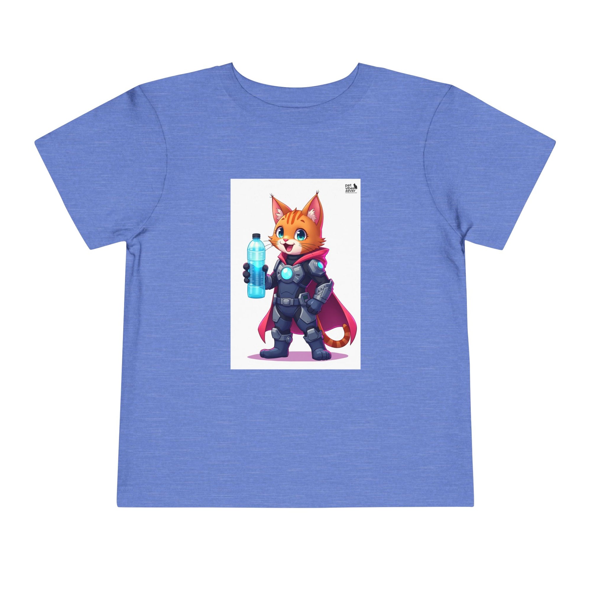 Superhero Cat Toddler Tee, Kids Graphic T-Shirt, Cute Animal Shirt, Birthday Gift, Funny Pet Tee