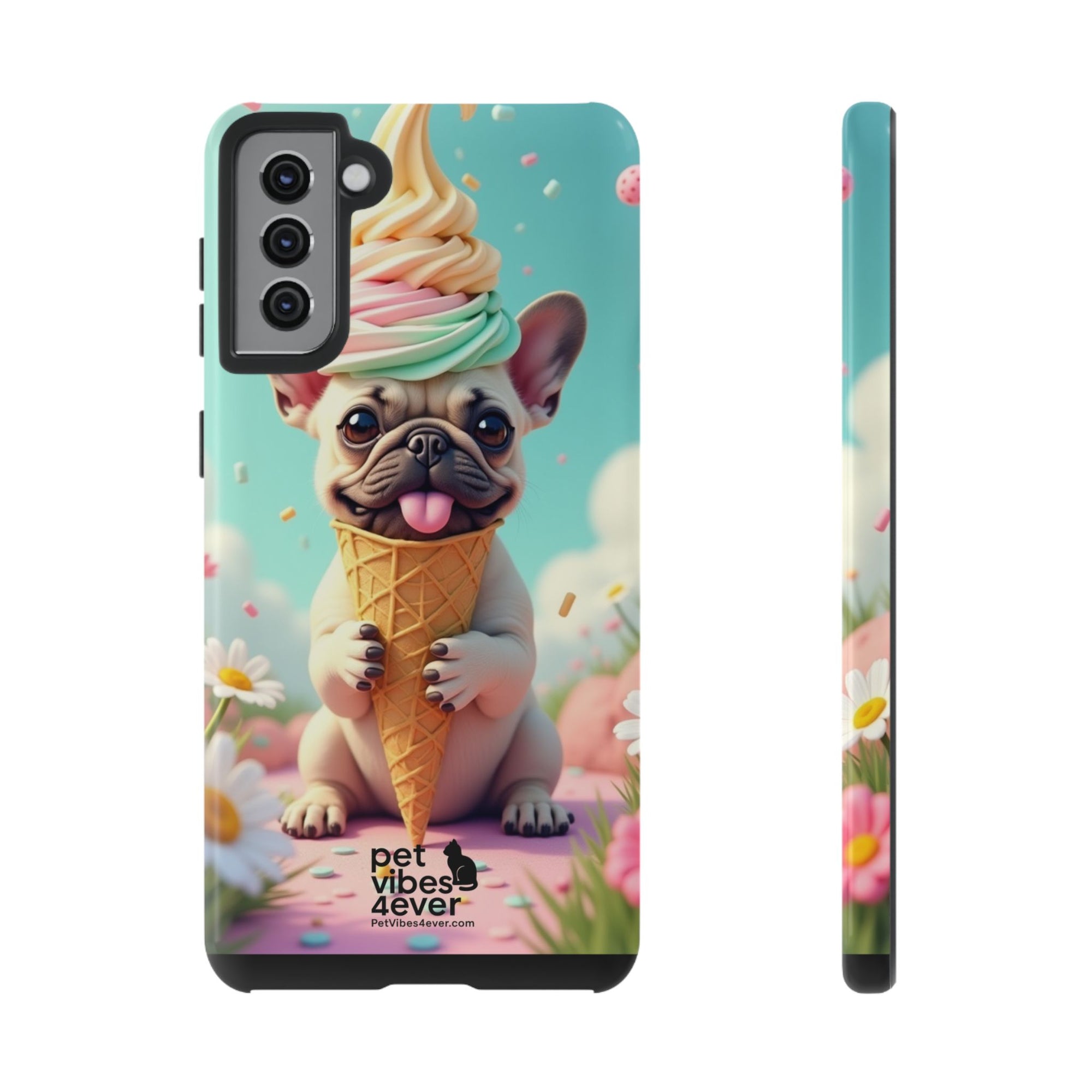 Cute Dog Phone Case, Pet Lover Gift, Tough iPhone/Android Cover, Dog Art, Fun Phone Accessory