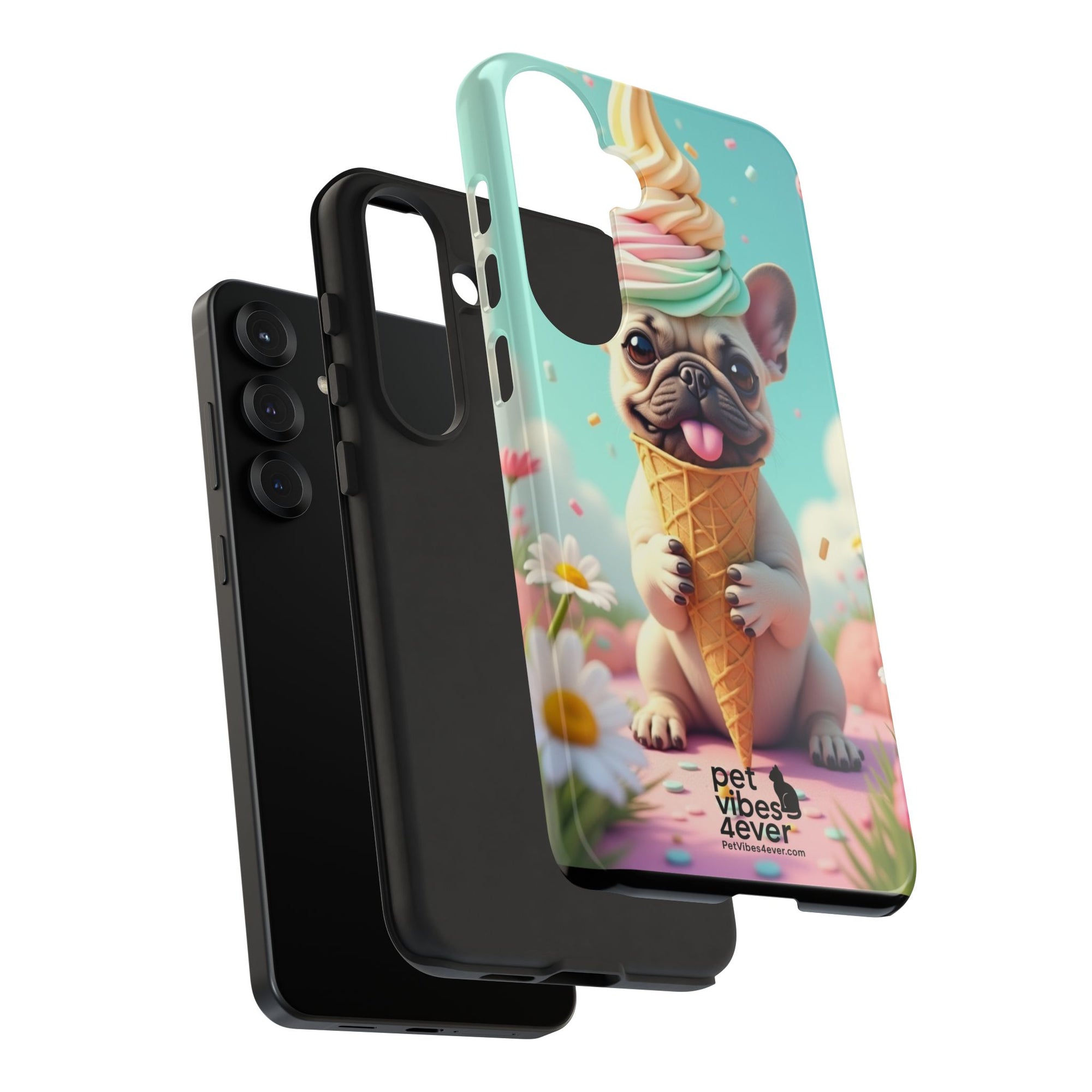 Cute Dog Phone Case, Pet Lover Gift, Tough iPhone/Android Cover, Dog Art, Fun Phone Accessory