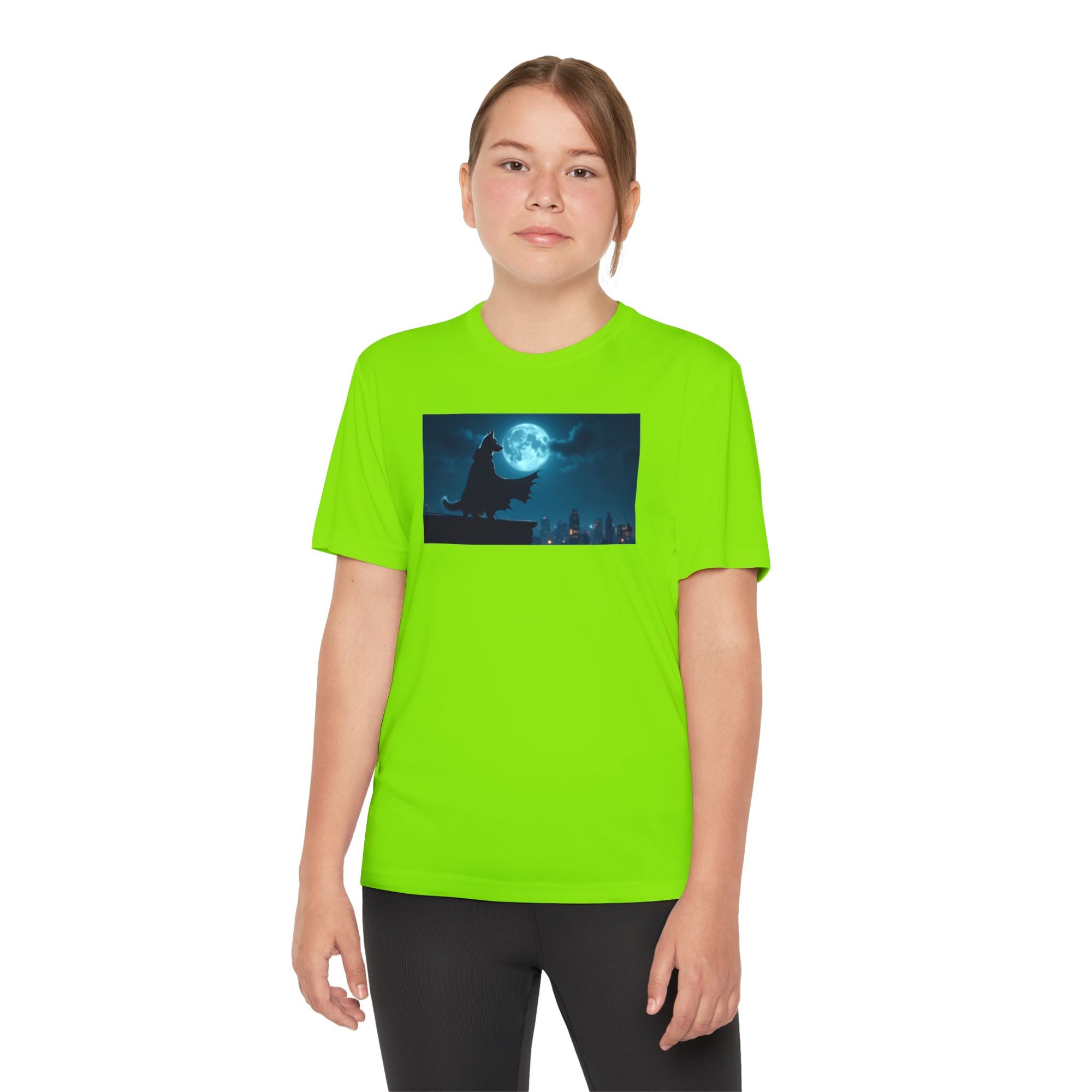 Youth Competitor Tee with Bold Eclipse Design, Perfect for Sports Events, Birthdays, Fun Outings, Team Spirit, Unique Gift Idea
