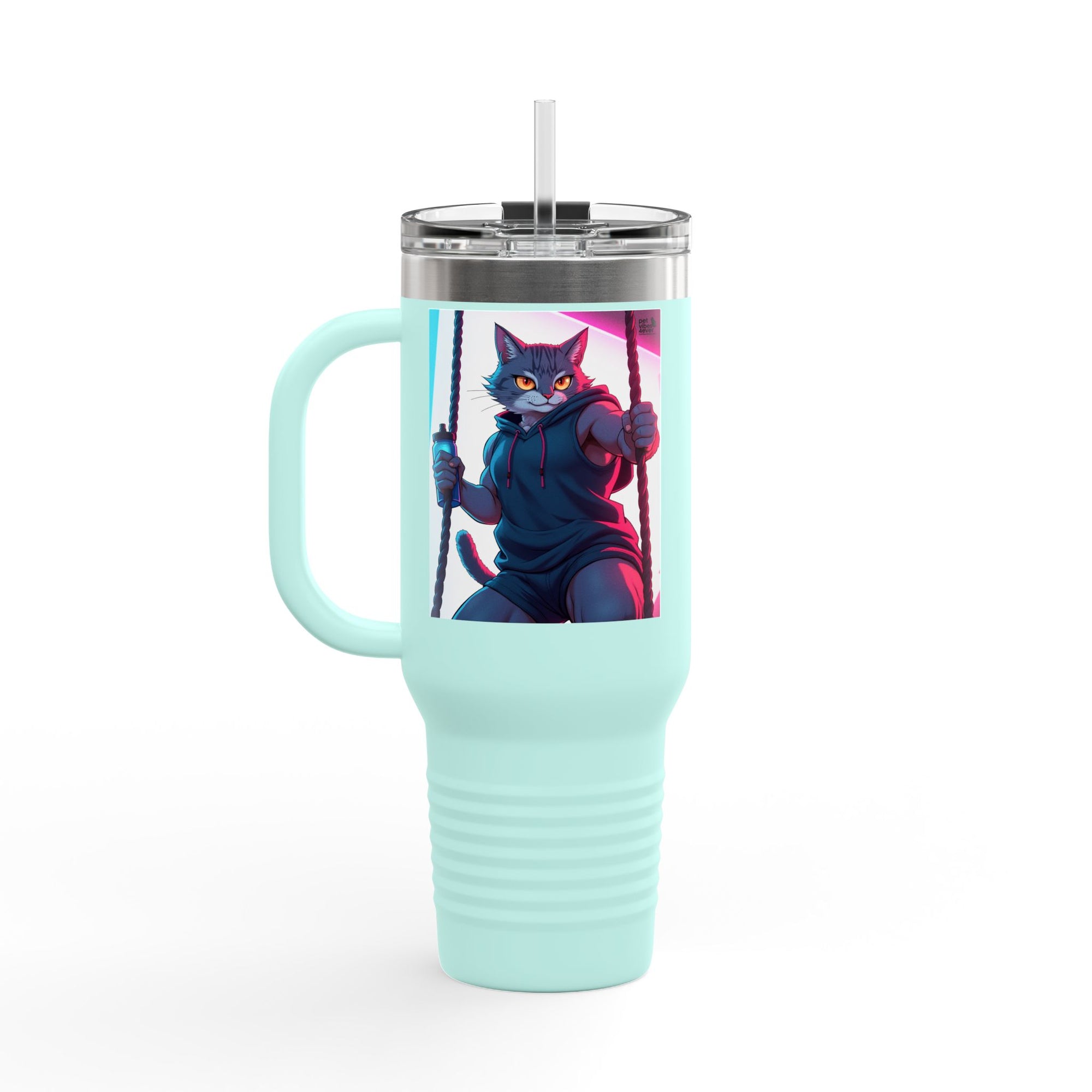 Pet Vibes Insulated Travel Mug | 40oz Coffee Cup for Animal Lovers | Personalized Gift | Eco-Friendly Drinkware | Travel Accessory | [...]