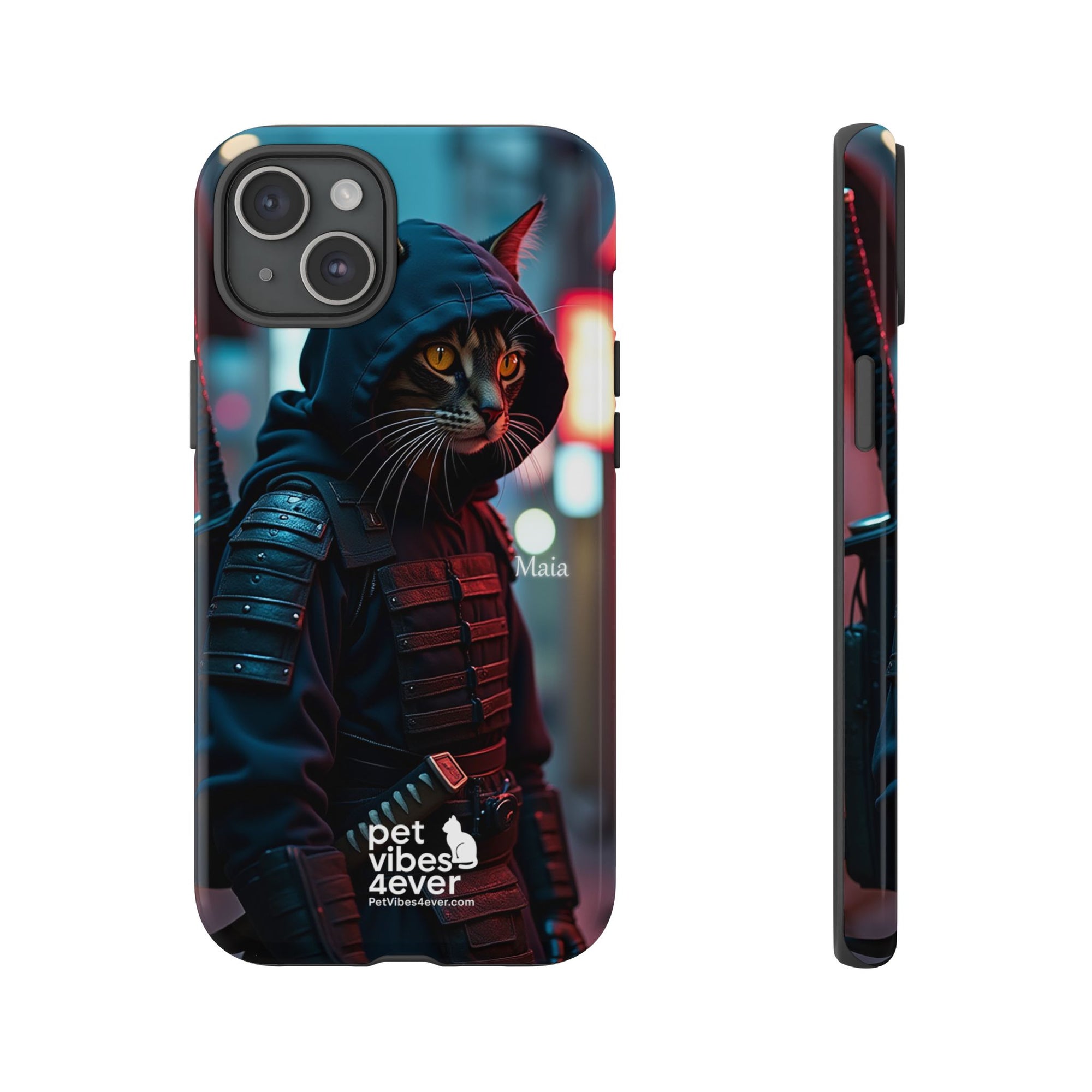 Tough Cases: Cool Cat Phone Case with 'Pet Vibes 4ever', Perfect for Cat Lovers, Unique Gift for Pet Enthusiasts, Fun Phone Accessory, [...]