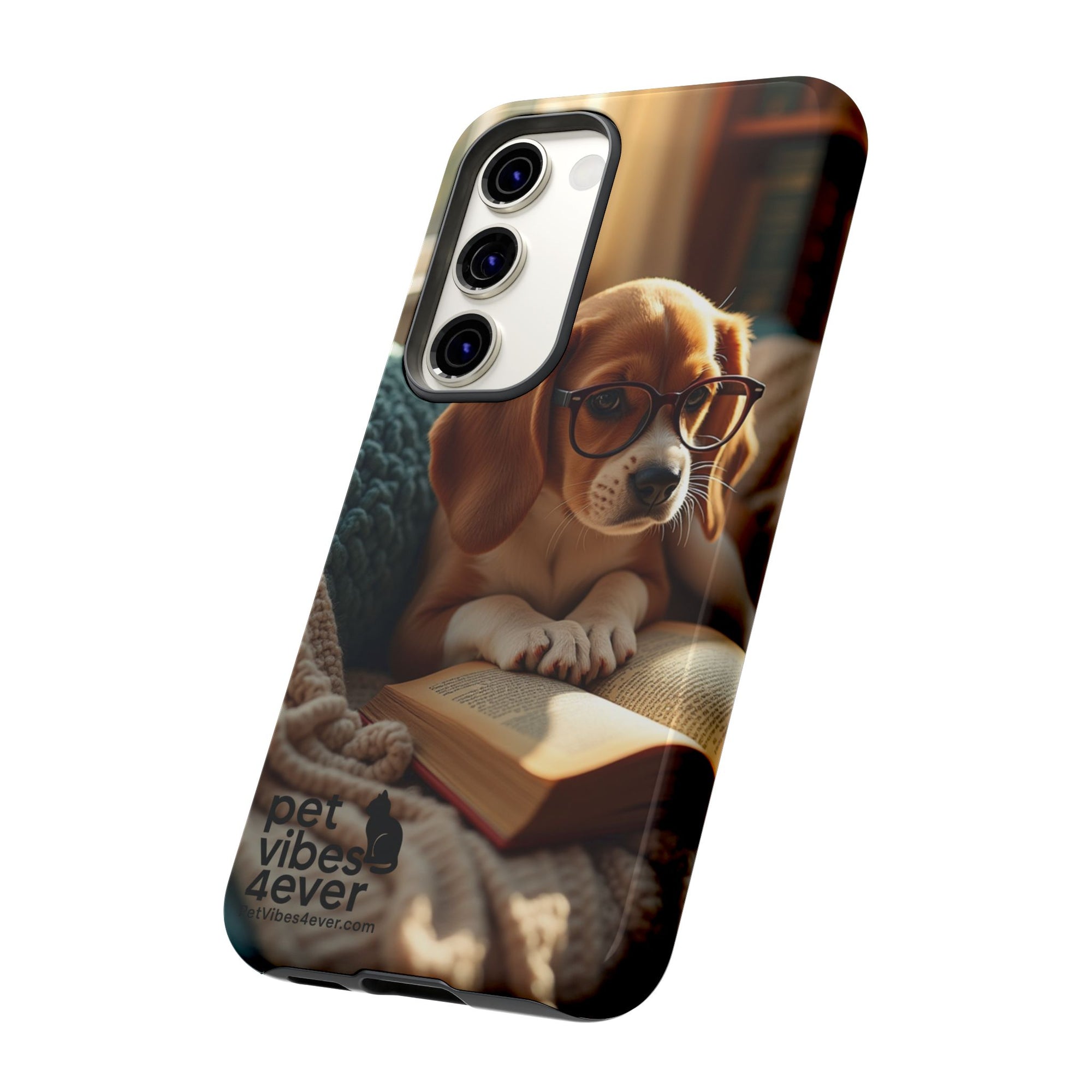 Dog-Themed Phone Case with "Pet Vibes Forever" Design, Cute Dog Accessories, Pet Lover Gift, Phone Cover, Animal Lover Decor