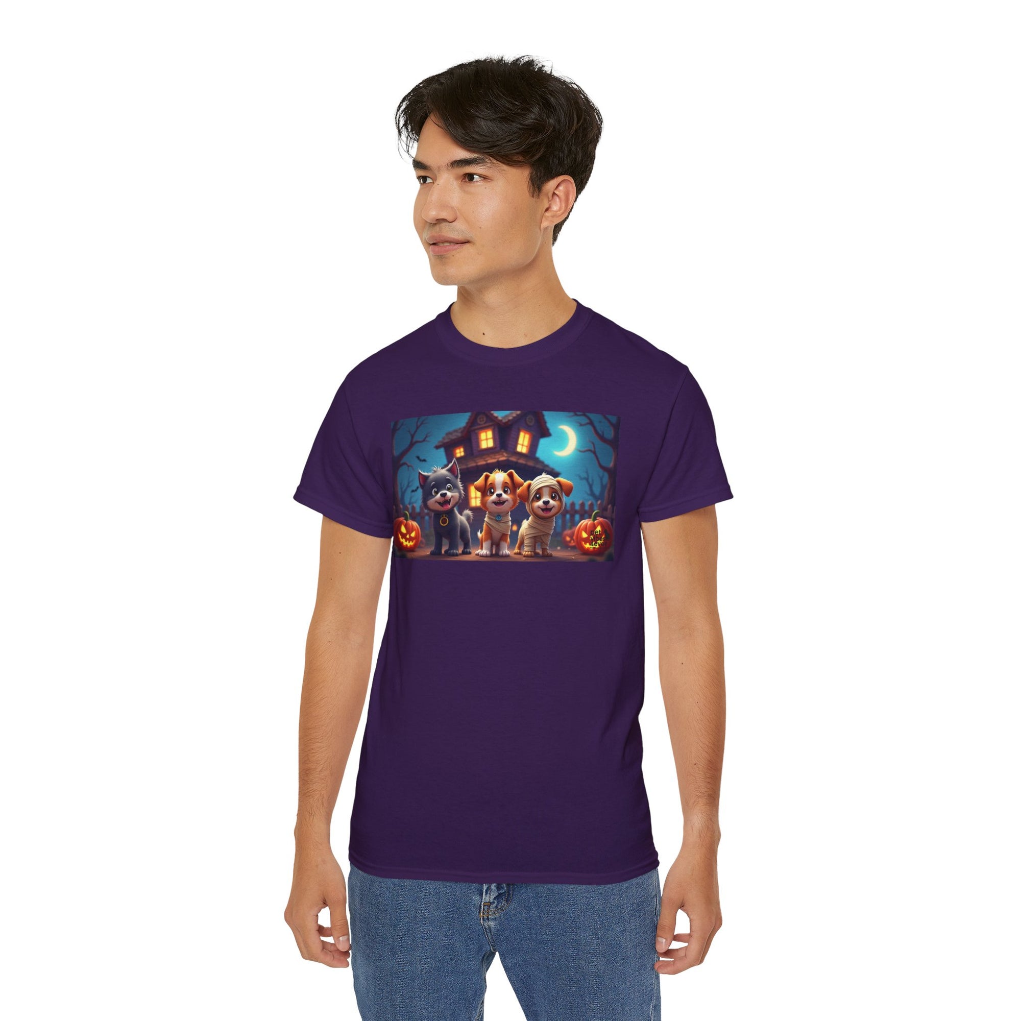 Halloween Pet Tee, Unisex Ultra Cotton T-Shirt, Cute Dog T-Shirt, Pet Lovers Gift, Halloween Costume Top