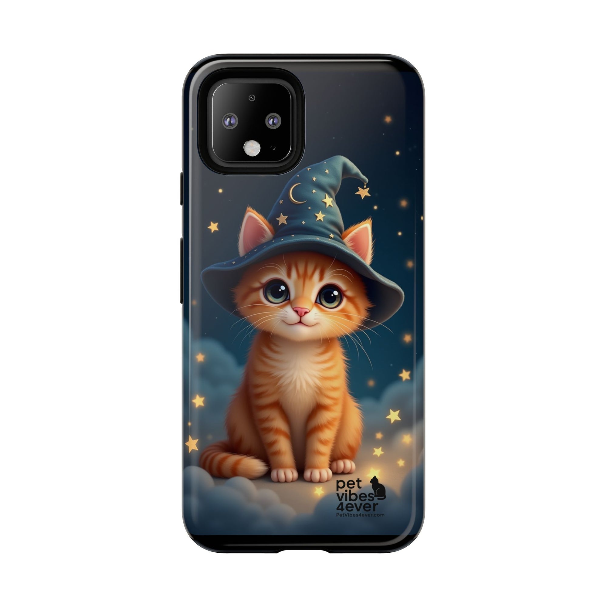 Cat-Themed Phone Case, Cute Cat Case, Pet Lover Gift, Kawaii Phone Accessory, Celestial Cat Design, Stylish Gadget Protector