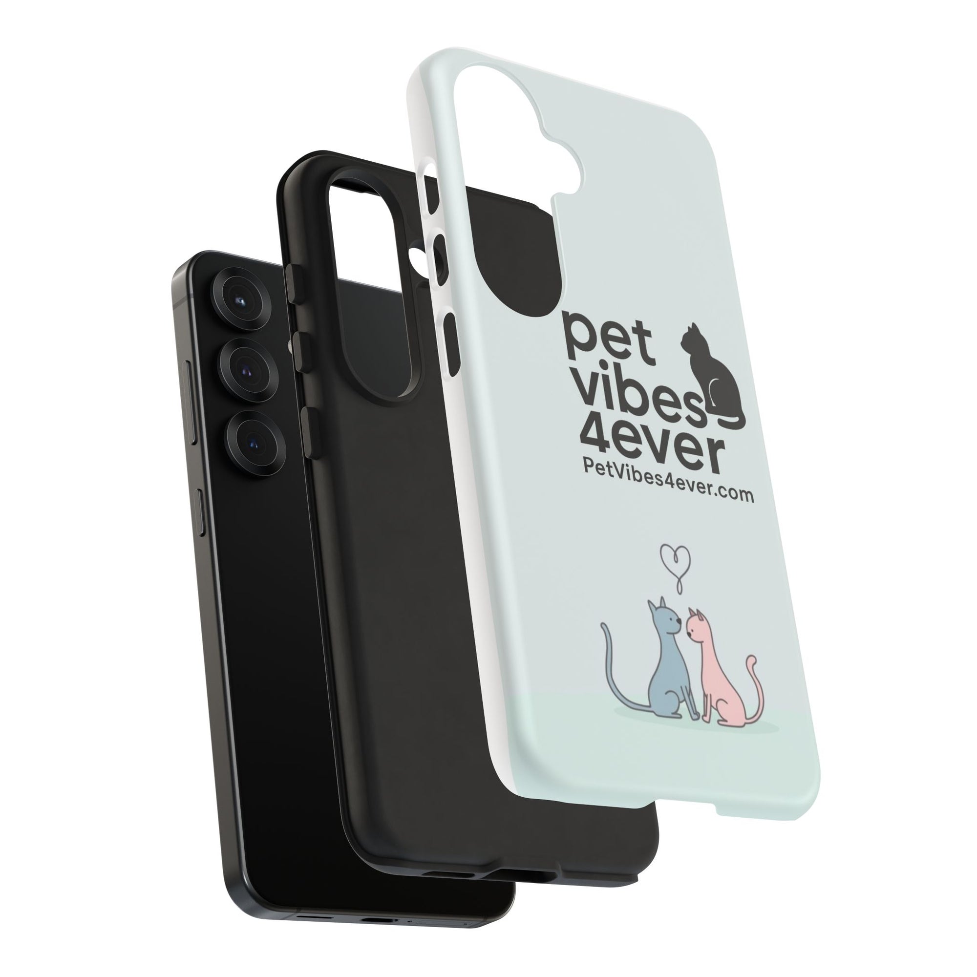 Cute Cat Phone Case, Colorful Tough Case for Pet Lovers, Cat-Themed Accessory, Gift for Animal Lovers, Mobile Phone Protection