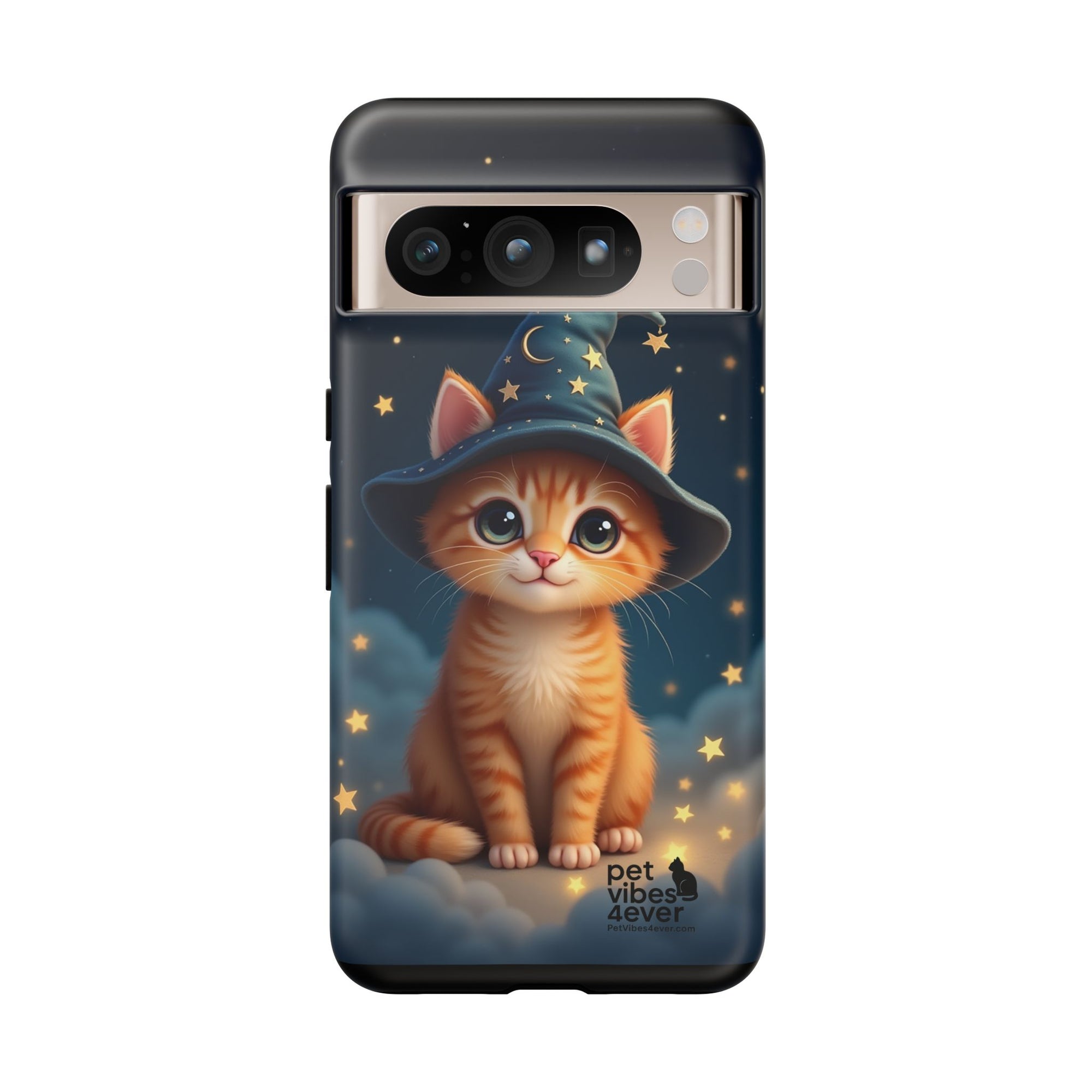 Cat-Themed Phone Case, Cute Cat Case, Pet Lover Gift, Kawaii Phone Accessory, Celestial Cat Design, Stylish Gadget Protector