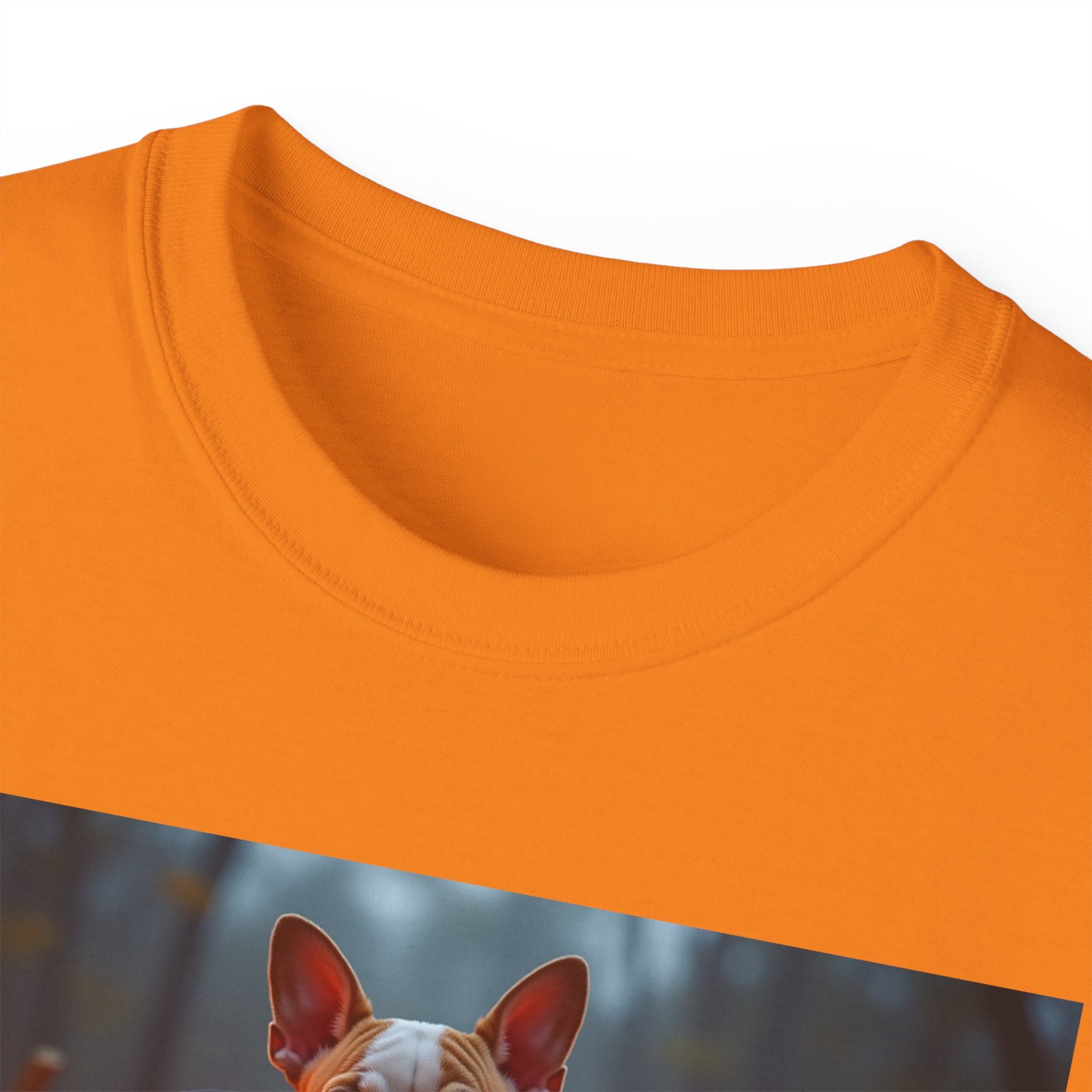 Halloween Dog Graphic Tee, Pumpkin Shirt, Fall Apparel, Casual Wear for Pet Lovers, Unisex Halloween T-Shirt