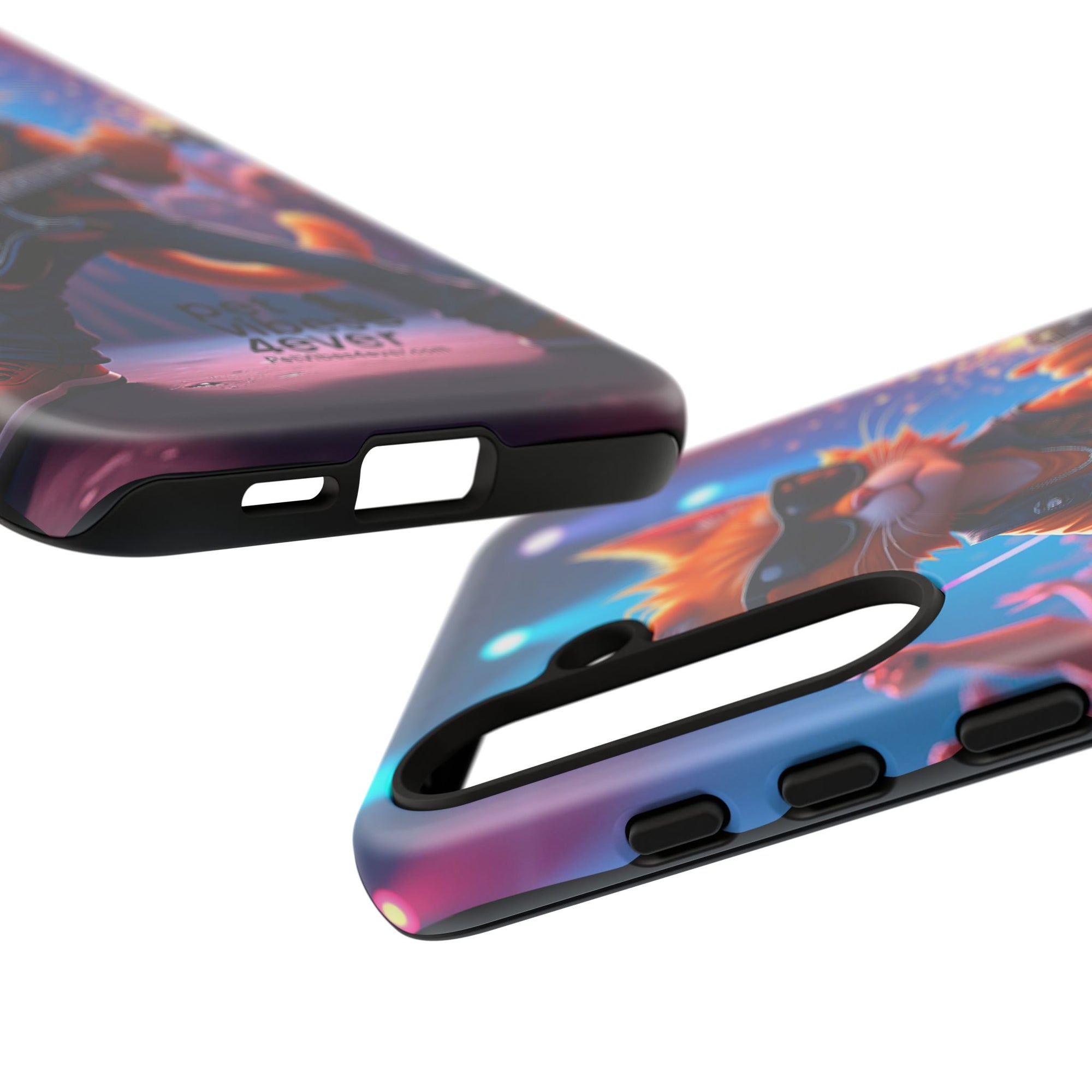 Guitar Cat Phone Case | Fun Pet Vibes | Unique Gift for Cat Lovers, Music Fans, Pet Owners, Birthday, Holidays, Personal Use