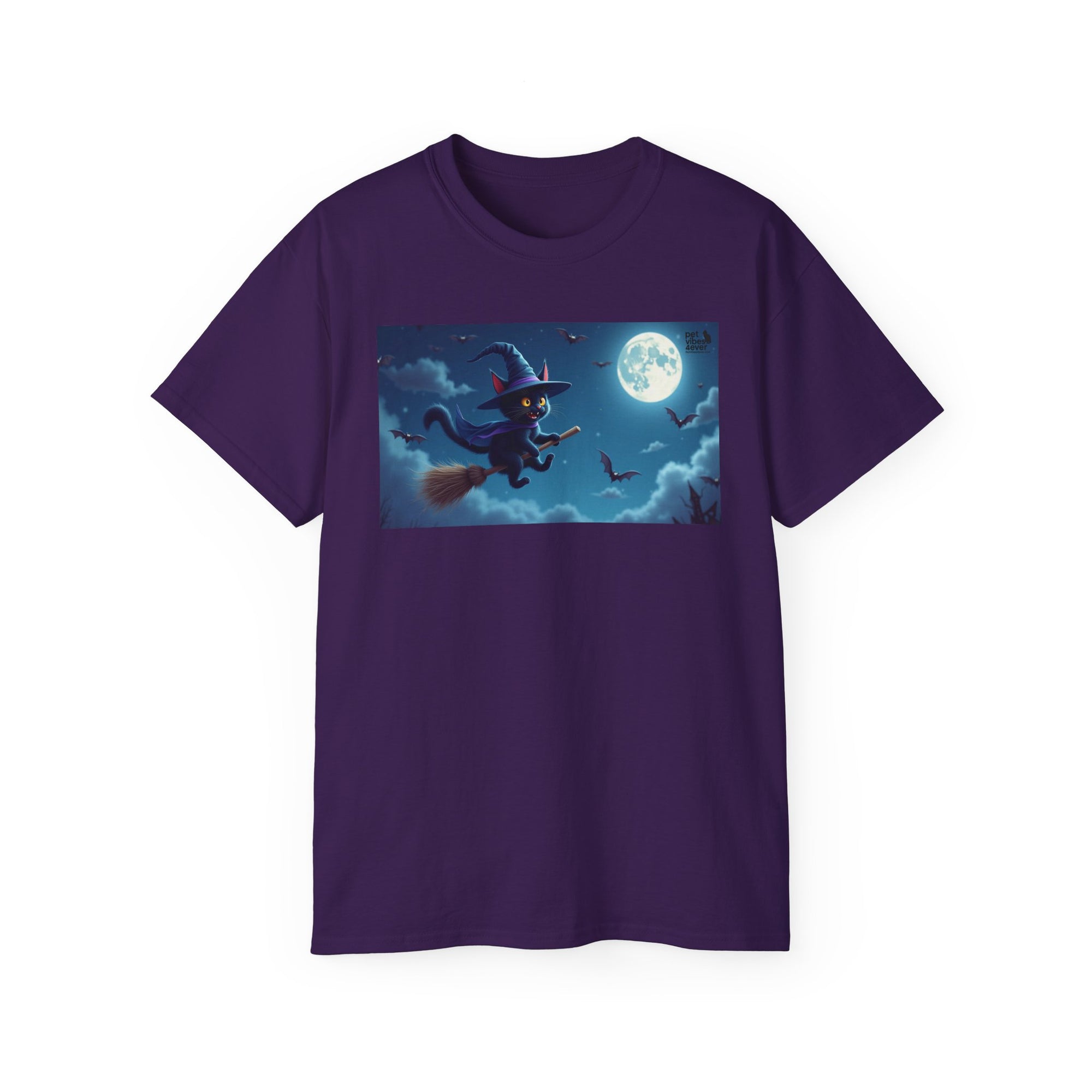 Moonlit Witch Unisex Tee | Spooky Vibes, Halloween Must-Have, Cozy Gift, Comfortable Everyday Wear, Magical Spirit Apparel