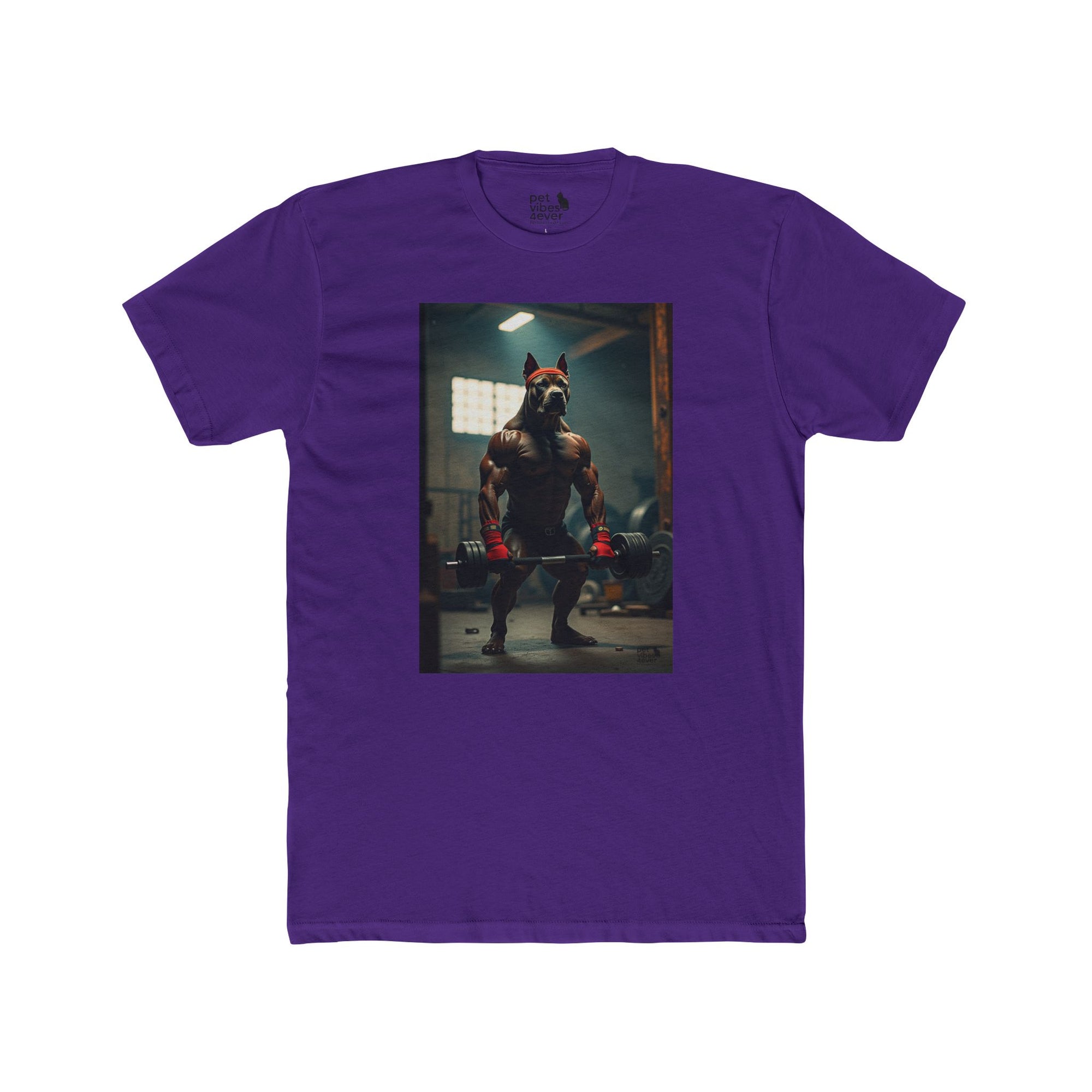 Muscle Theme Unisex Cotton Crew Tee - Fitness, Gym Shirt, Workout Apparel, Gift for Him, Motivational Wear