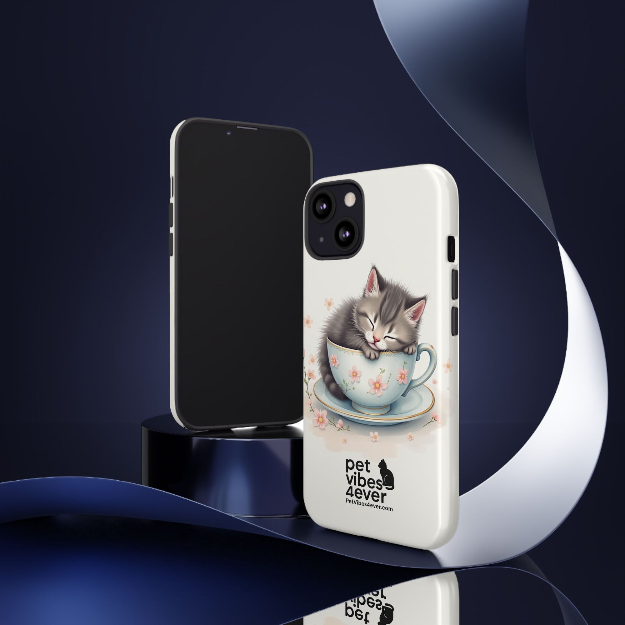 Cute Cat Phone Case - Tough Cases for Animal Lovers, Pet Gifts, Phone Accessories, Kitten Merchandise, Cute Cat Decor