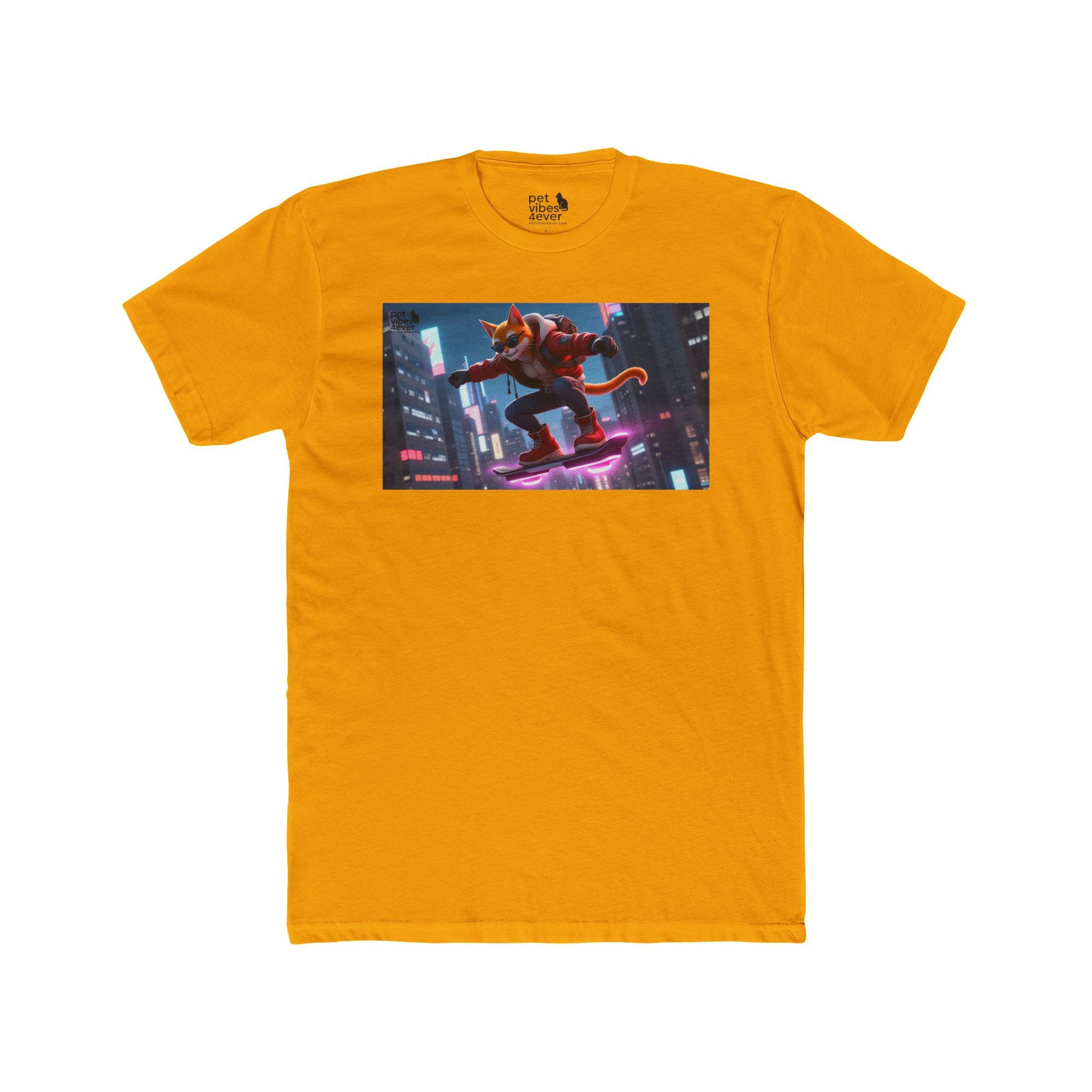 Urban Cat Adventure Tee | Cool Graphic T-Shirt, Streetwear, Anime Style, Skater Apparel, Gift for Cat Lovers, Summer Fashion